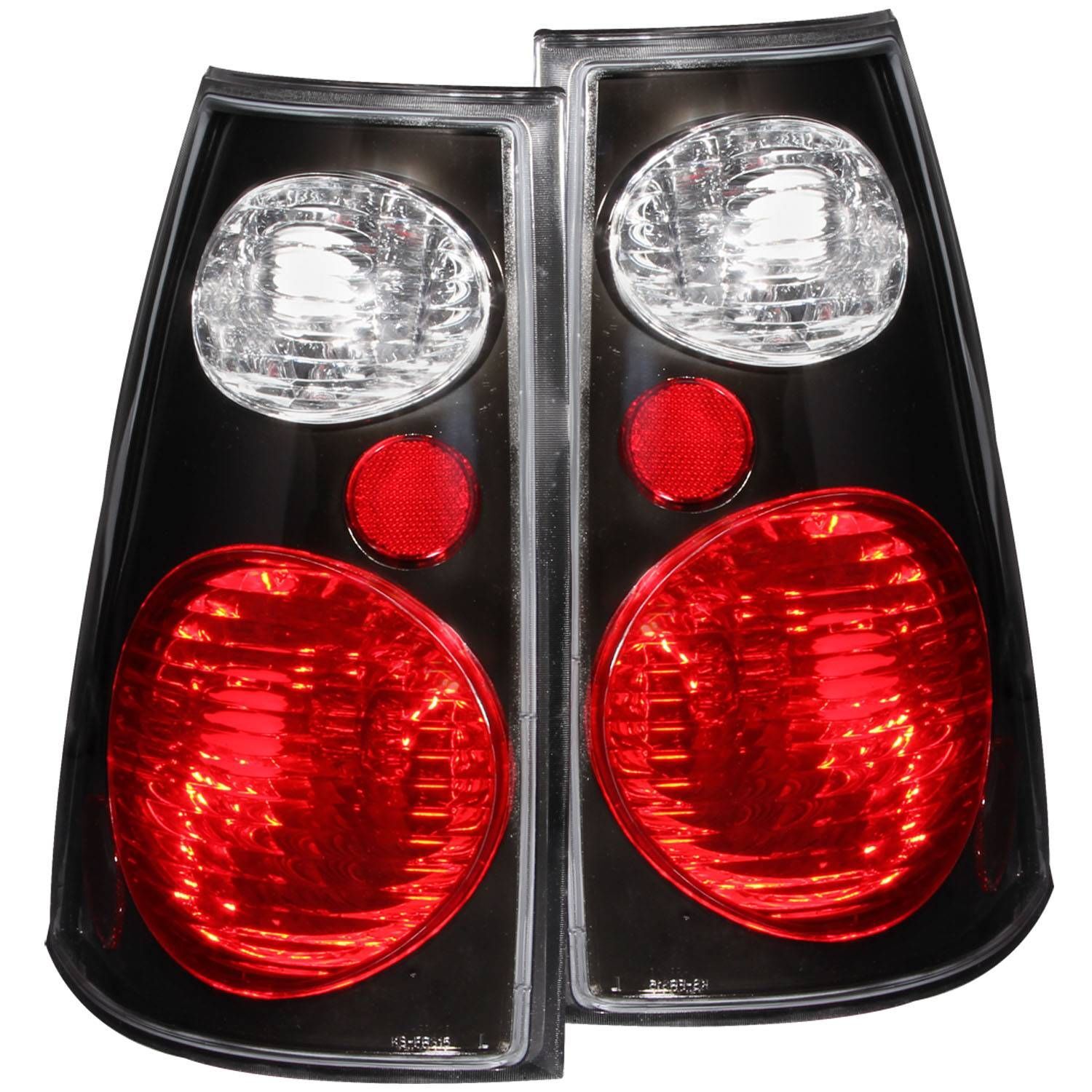 2001-2005 Ford Explorer Sport Trac Anzo Tail Lights Black - 211087