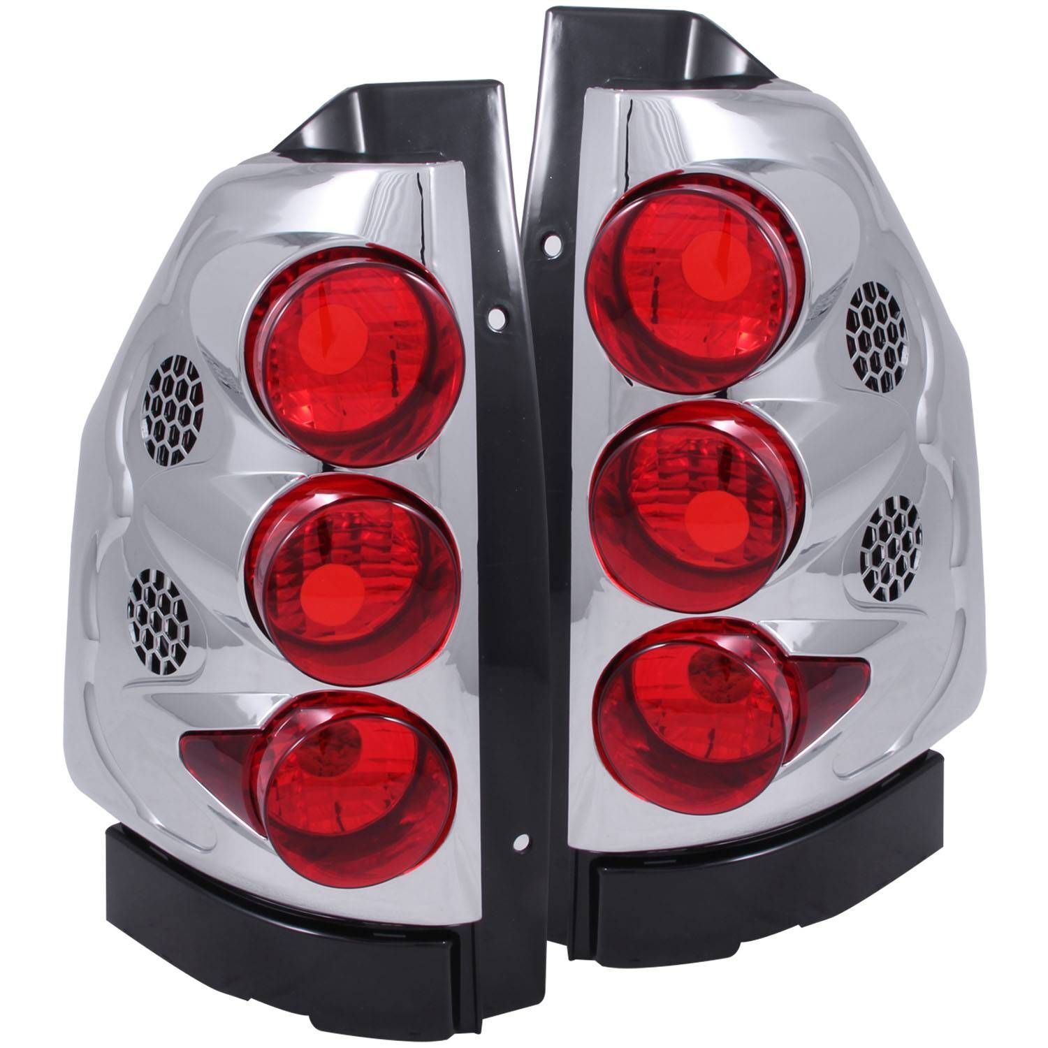 2002-2008 GMC Envoy Anzo Tail Lights Chrome - 211091