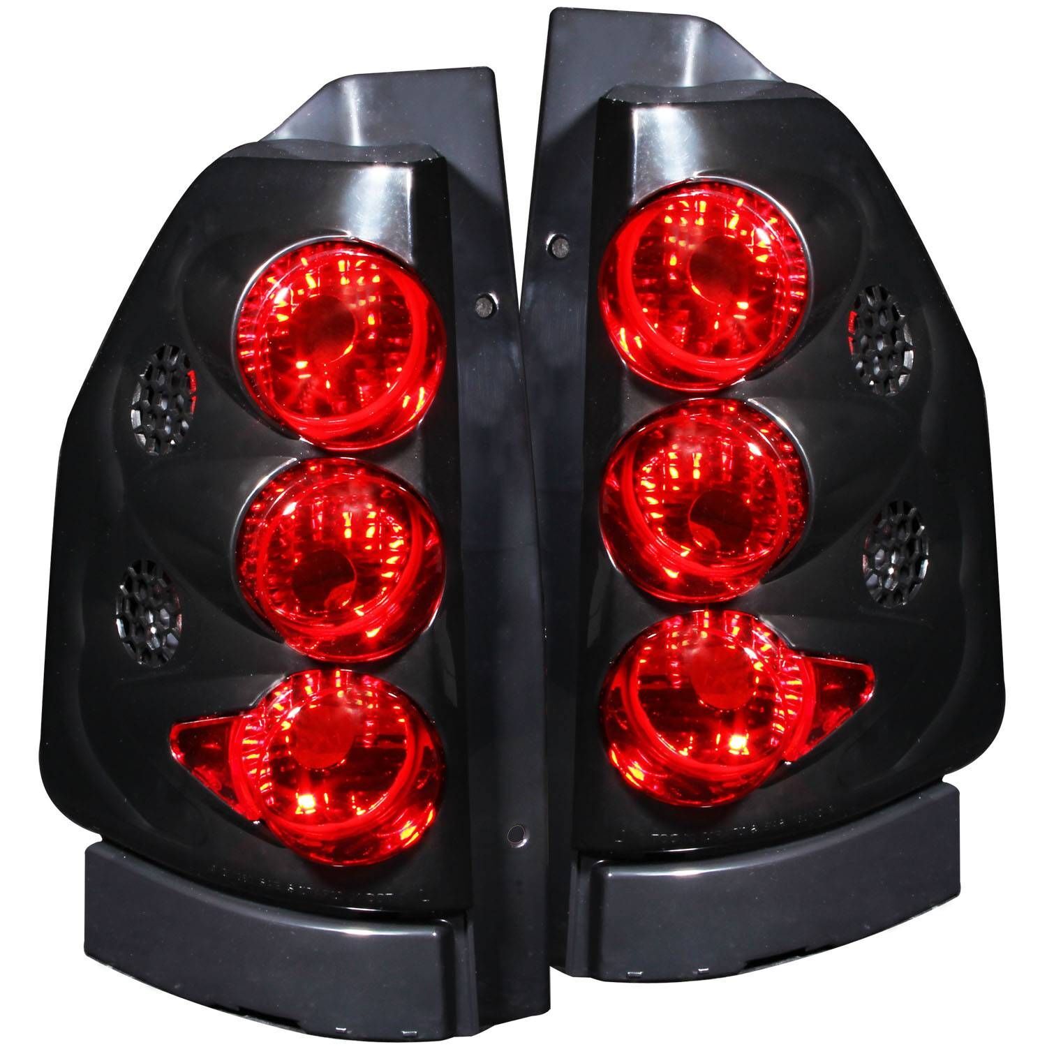 2002-2008 GMC Envoy Anzo Tail Lights Black - 211093