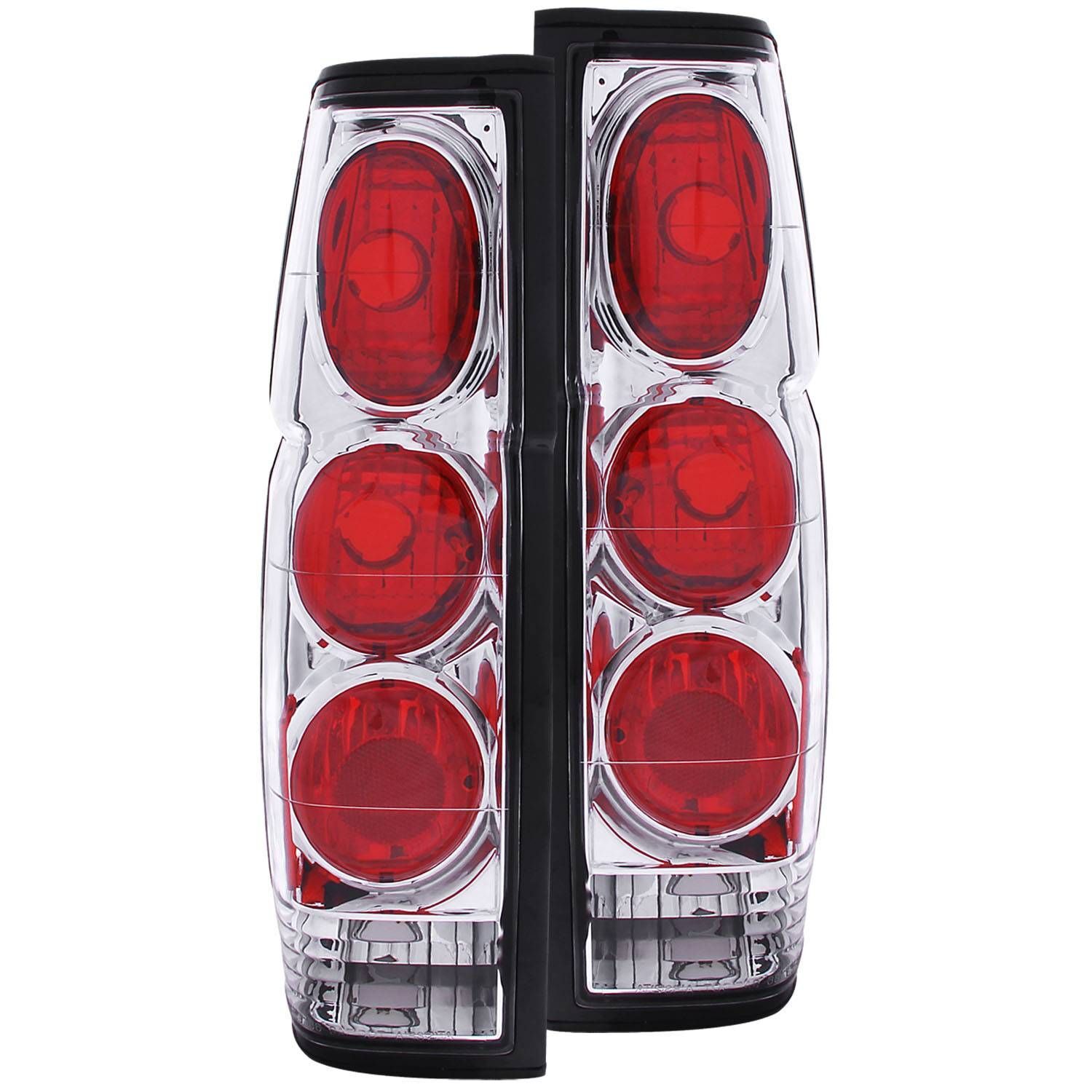 1986-1997 Nissan Hardbody Anzo Tail Lights Chrome - 211116
