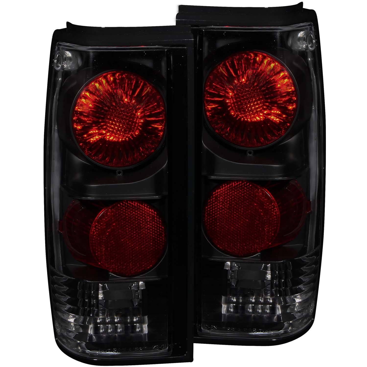 1982-1994 Chevrolet S-10 Anzo Tail Lights Dark Smoke - 211163