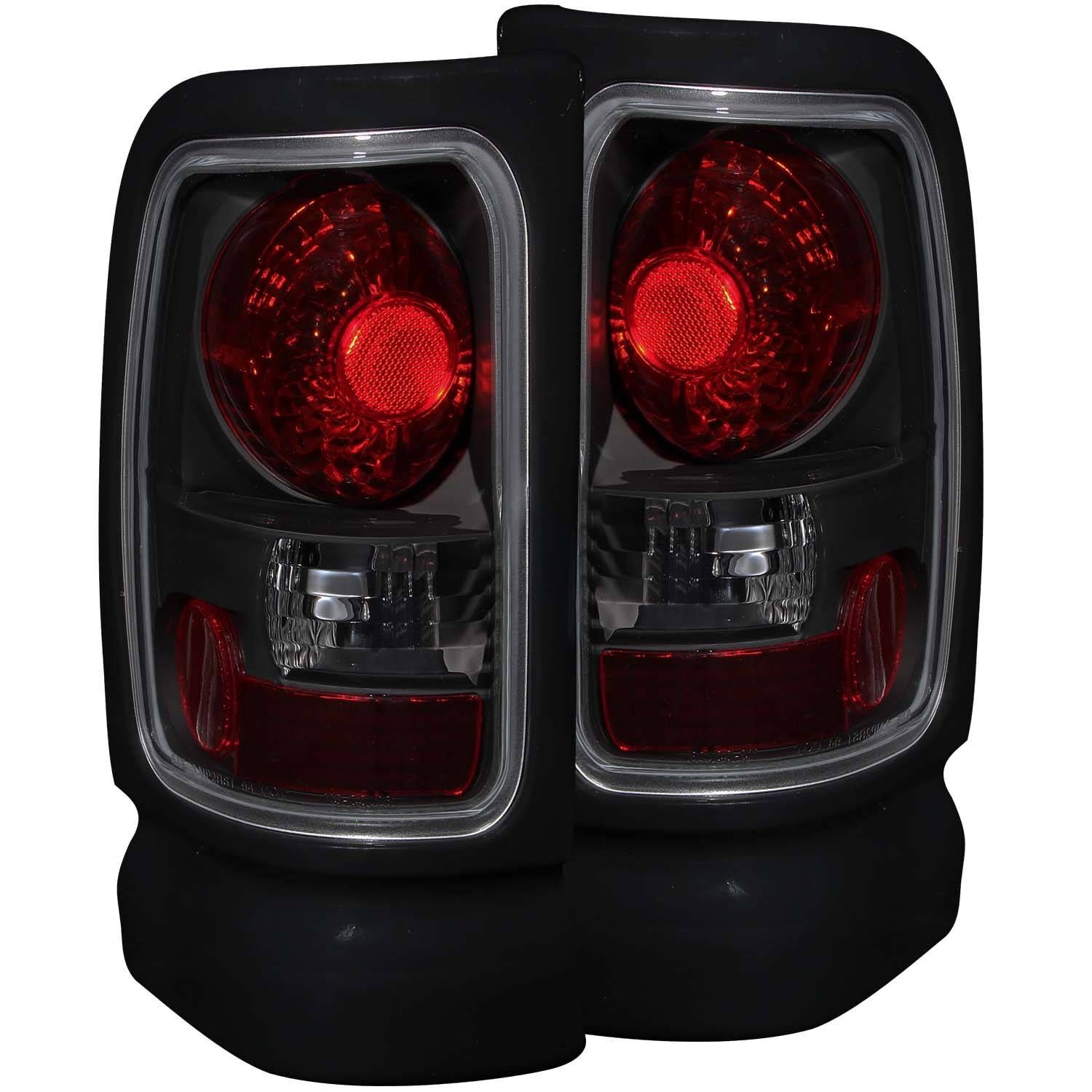 1994-2001 Dodge Ram 1500/2500/3500 Non-Sport Anzo Tail Lights Dark Smoke - 211170