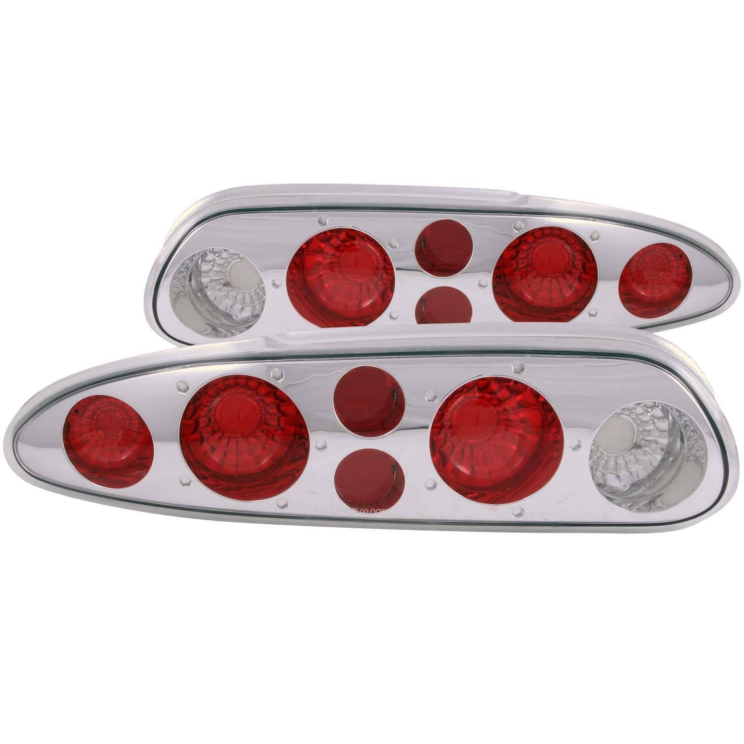 1993-2002 Chevrolet Camaro Anzo Tail Lights Chrome - 221011