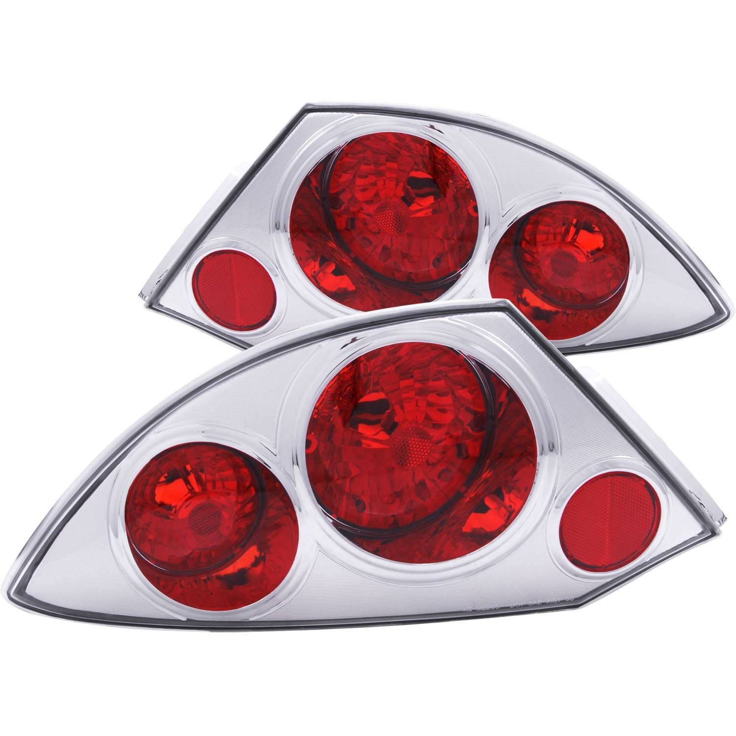 2000-2005 Mitsubishi Eclipse Anzo Tail Lights Chrome - 221080
