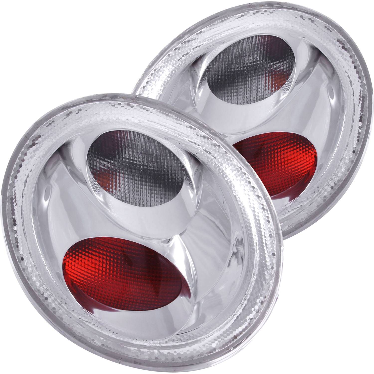 1998-2005 Volkswagen Beetle Anzo Tail Lights Chrome - 221118