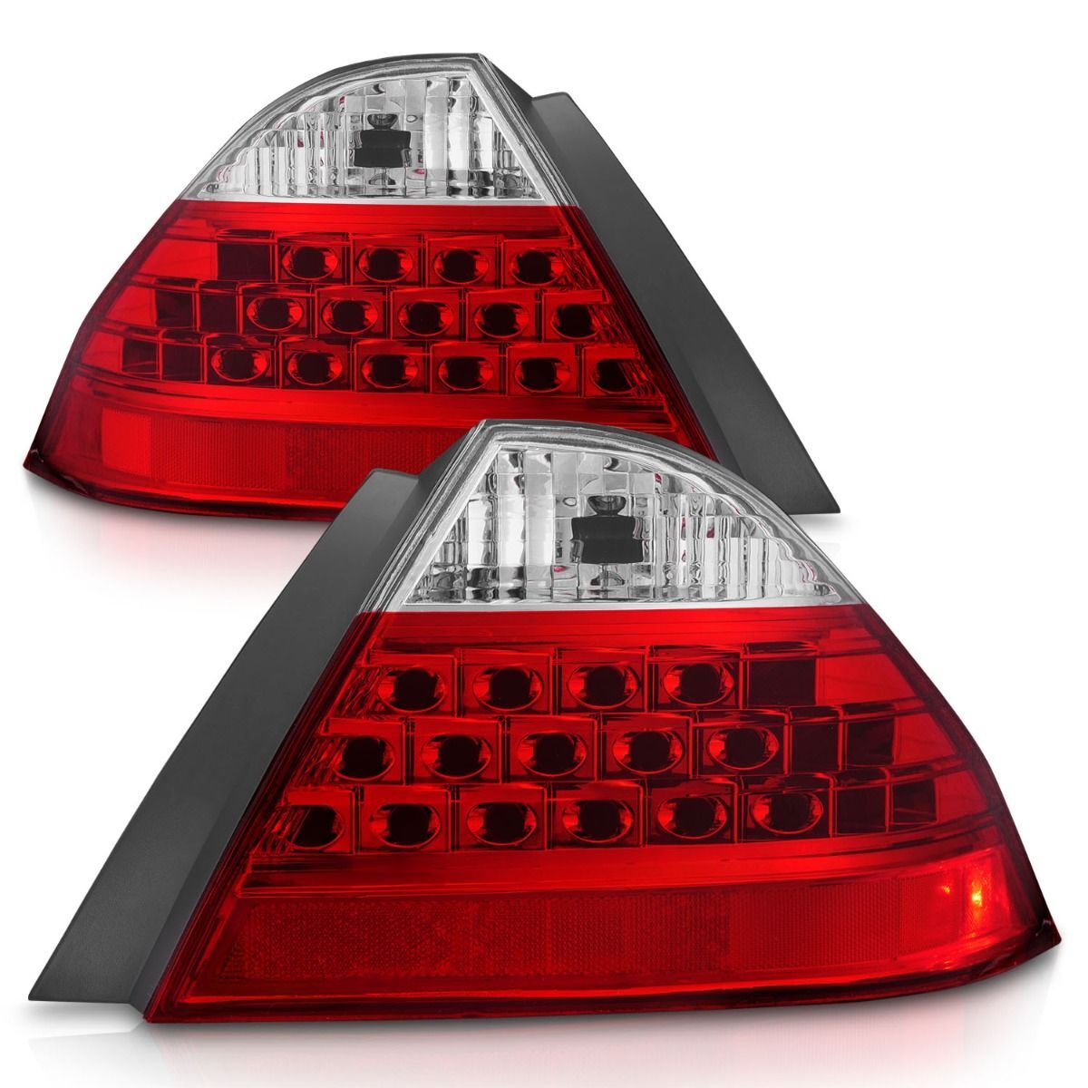 2006-2007 Honda Accord 4DR Anzo Tail Lights Red/Clear