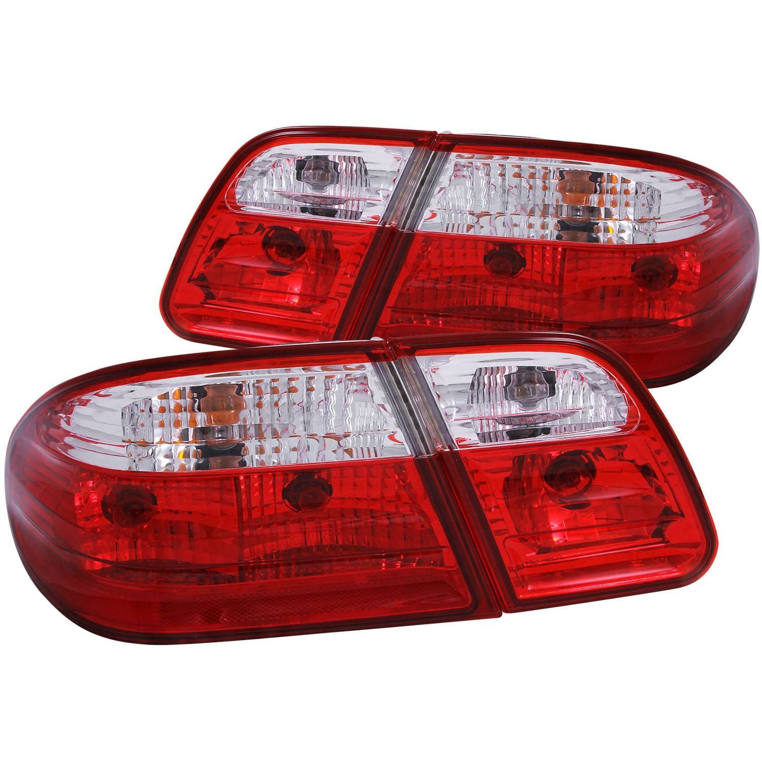 1996-2002 Mercedes Benz E-Class W210 4DR Anzo Tail Lights Red/Clear G2 - 221162