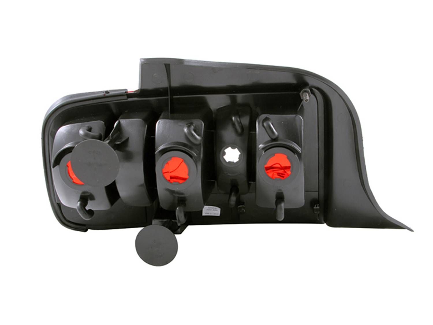 2005-2009 Ford Mustang Anzo Tail Lights Red/Clear - 2010 Style