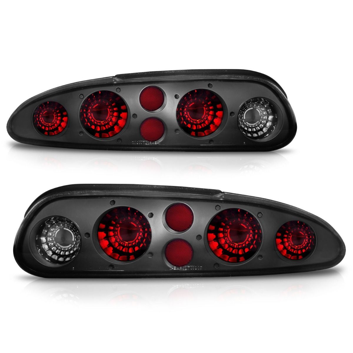 1993-2002 Chevrolet Camaro Anzo Tail Lights Dark Smoke
