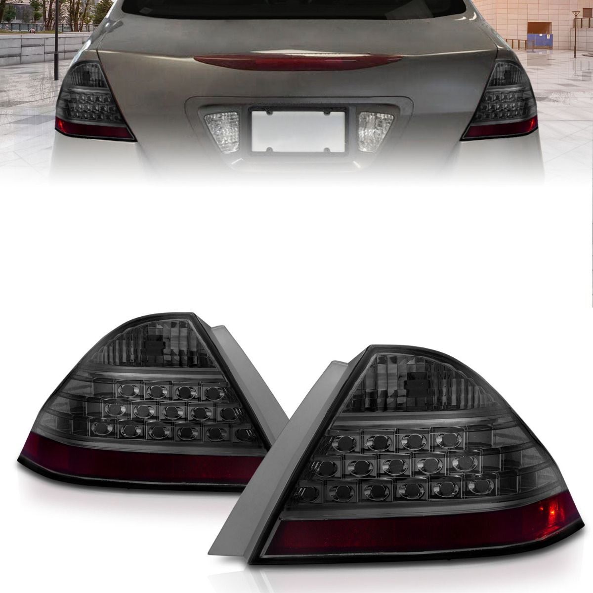2006-2007 Honda Accord 4DR Anzo Tail Lights Smoke