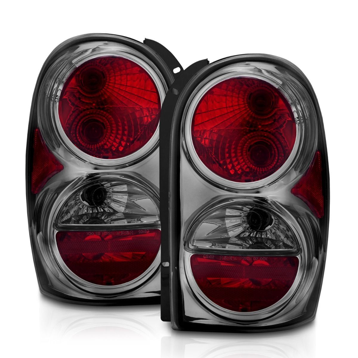 2002-2007 Jeep Liberty Anzo Tail Lights Smoke