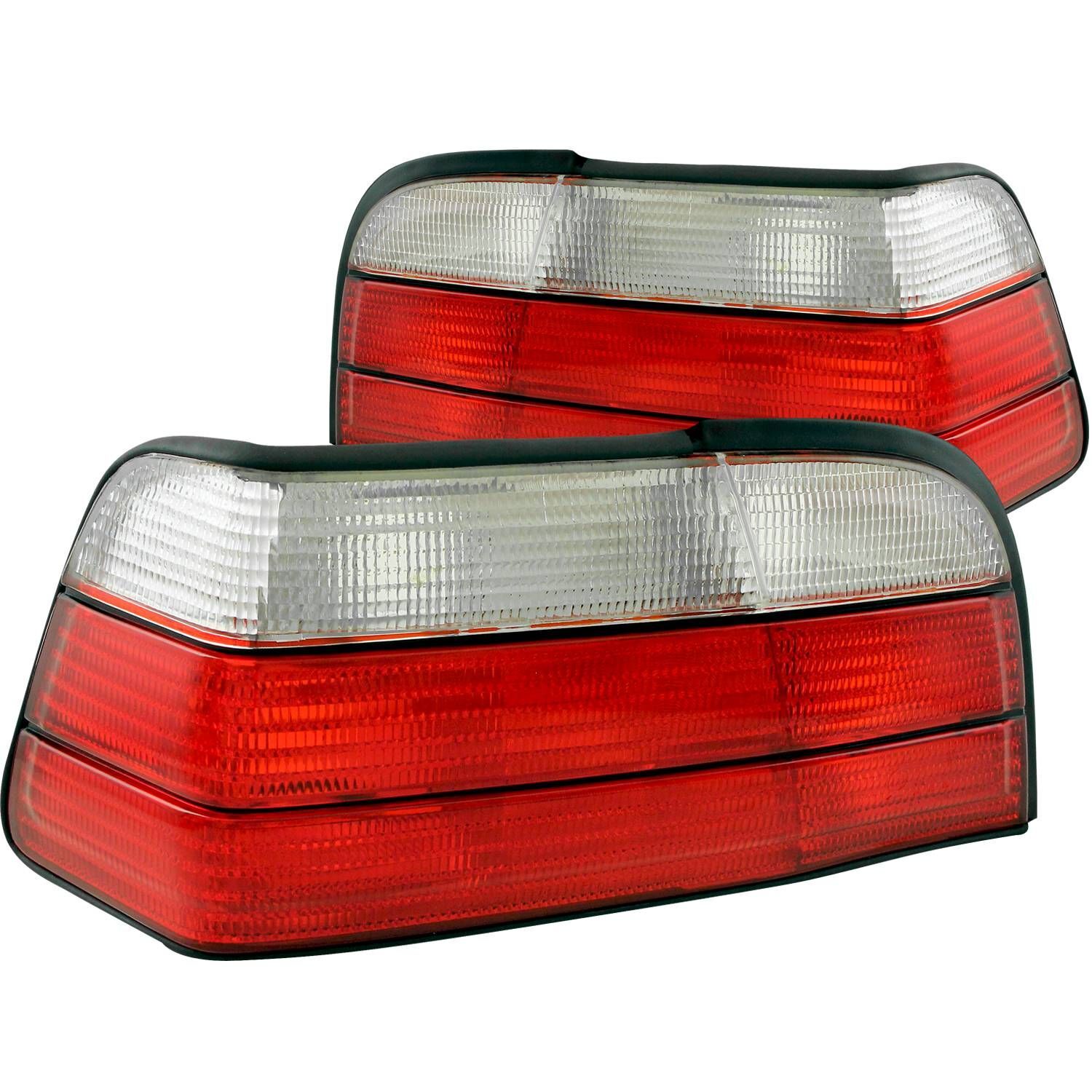 1992-1998 BMW 3-Series E36 2DR Anzo Tail Lights Red/Clear - 221215