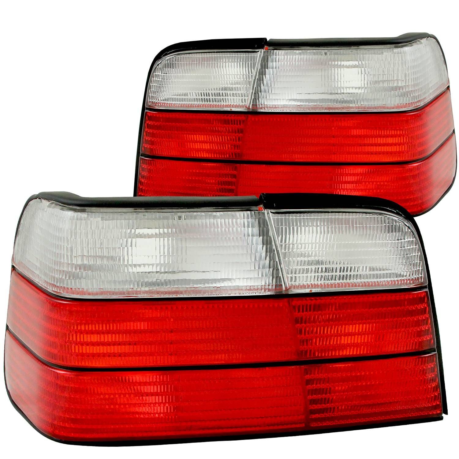 1992-1998 BMW 3-Series E36 4DR Anzo Tail Lights Red/Clear - 221216