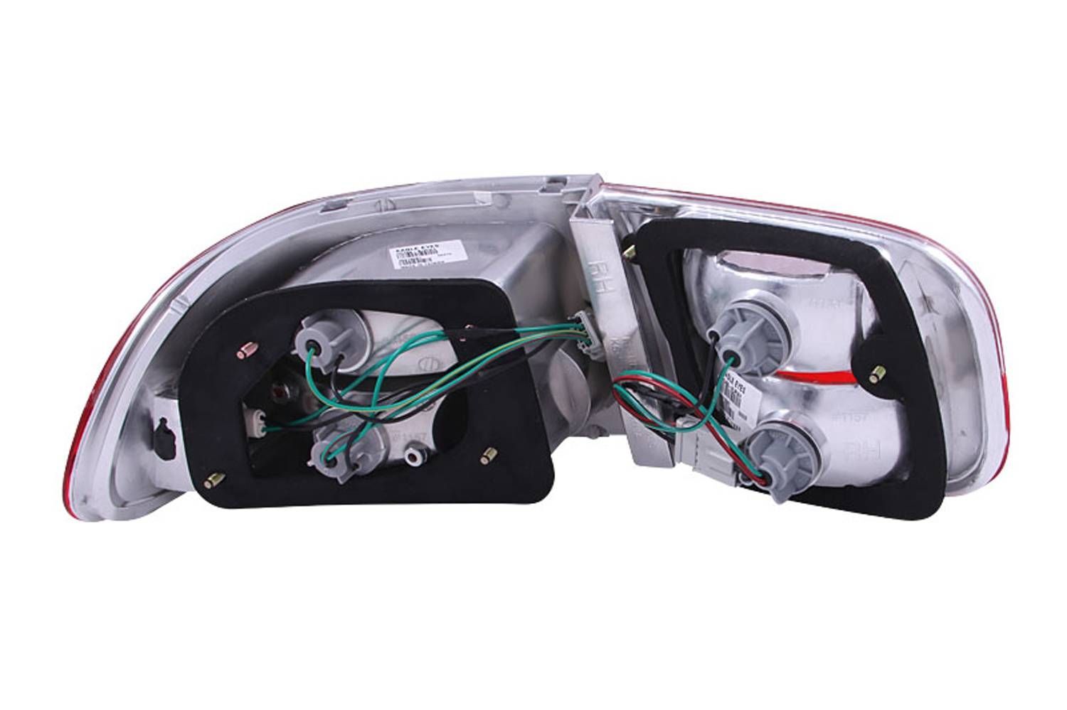 1992-1995 Honda Civic 2DR/4DR Anzo Tail Lights Red/Clear