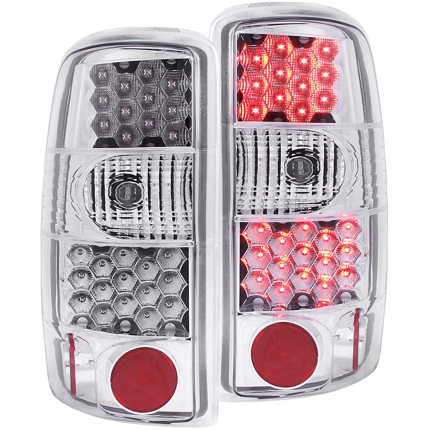 2000-2006 GMC Suburban/Tahoe Anzo LED Tail Lights Chrome - 311002