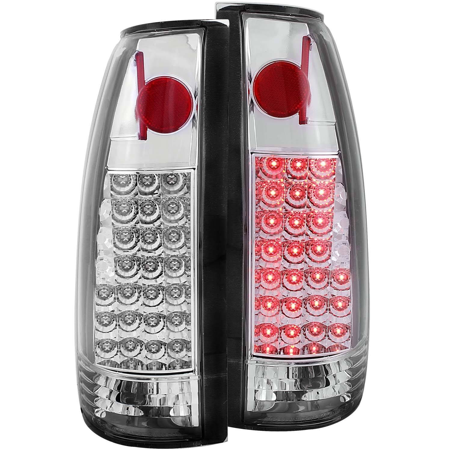 1988-2000 GMC Escalade Anzo LED Tail Lights Chrome - 311005