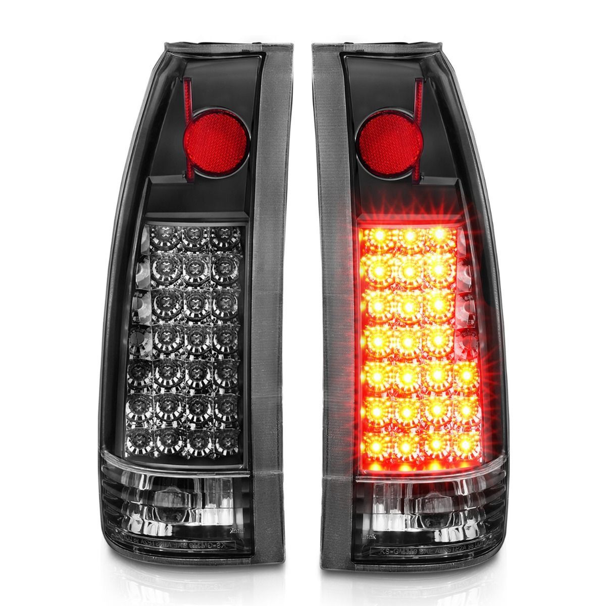 1988-2000 GMC Escalade Anzo LED Tail Lights Black