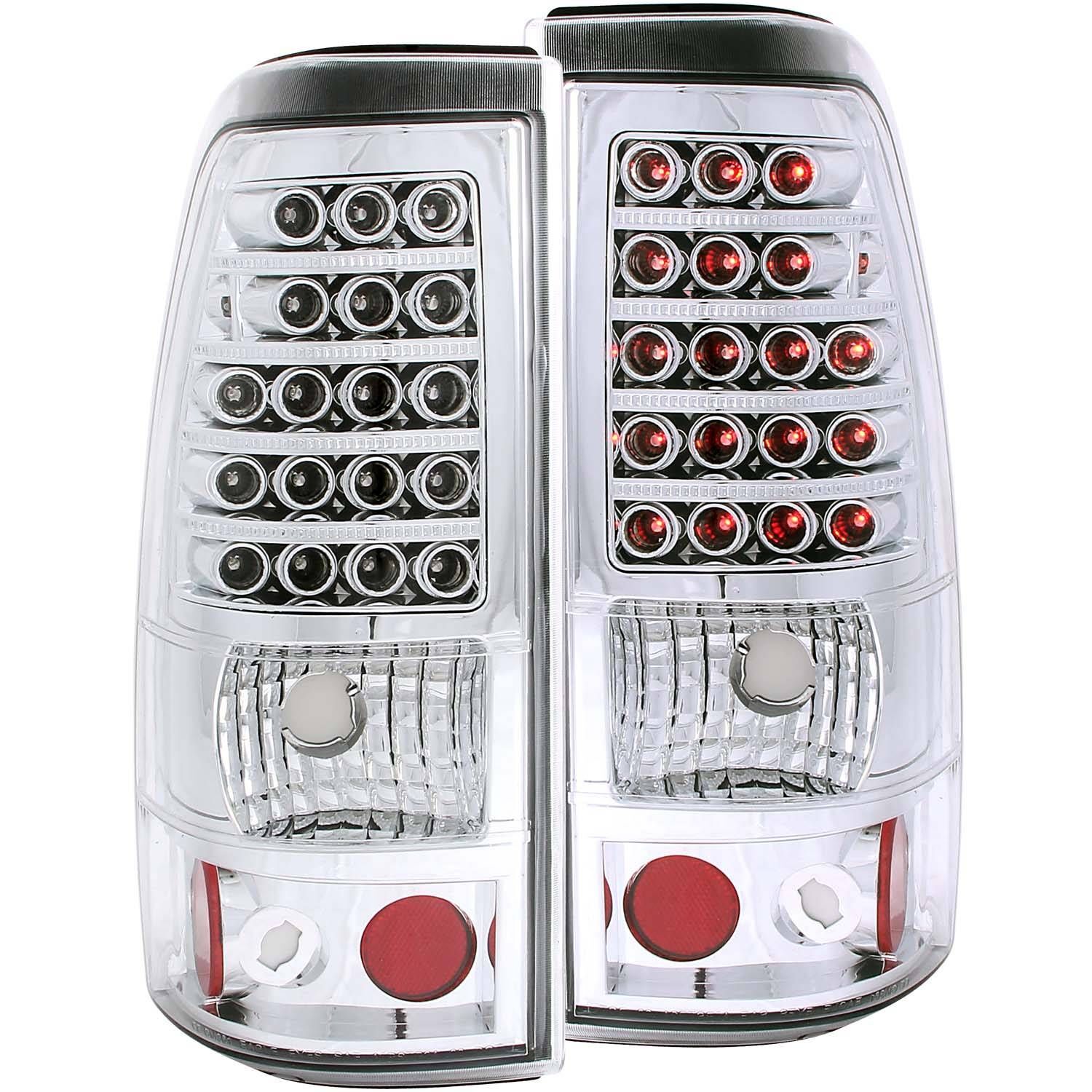 2003-2006 Chevrolet Silverado 1500/2500 Anzo LED Tail Lights Chrome - 311008