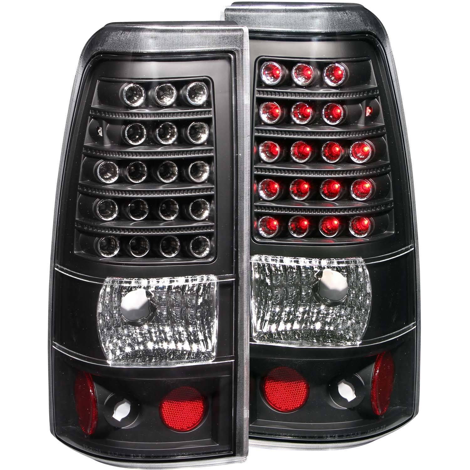 2003-2006 Chevrolet Silverado 1500/2500 Anzo LED Tail Lights Black - 311009