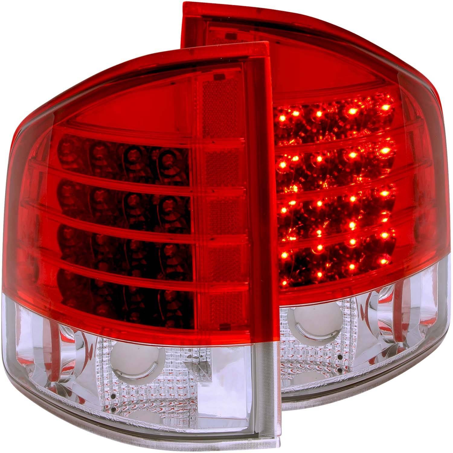1995-2005 Chevrolet S-10 Anzo LED Tail Lights Red/Clear - 311013
