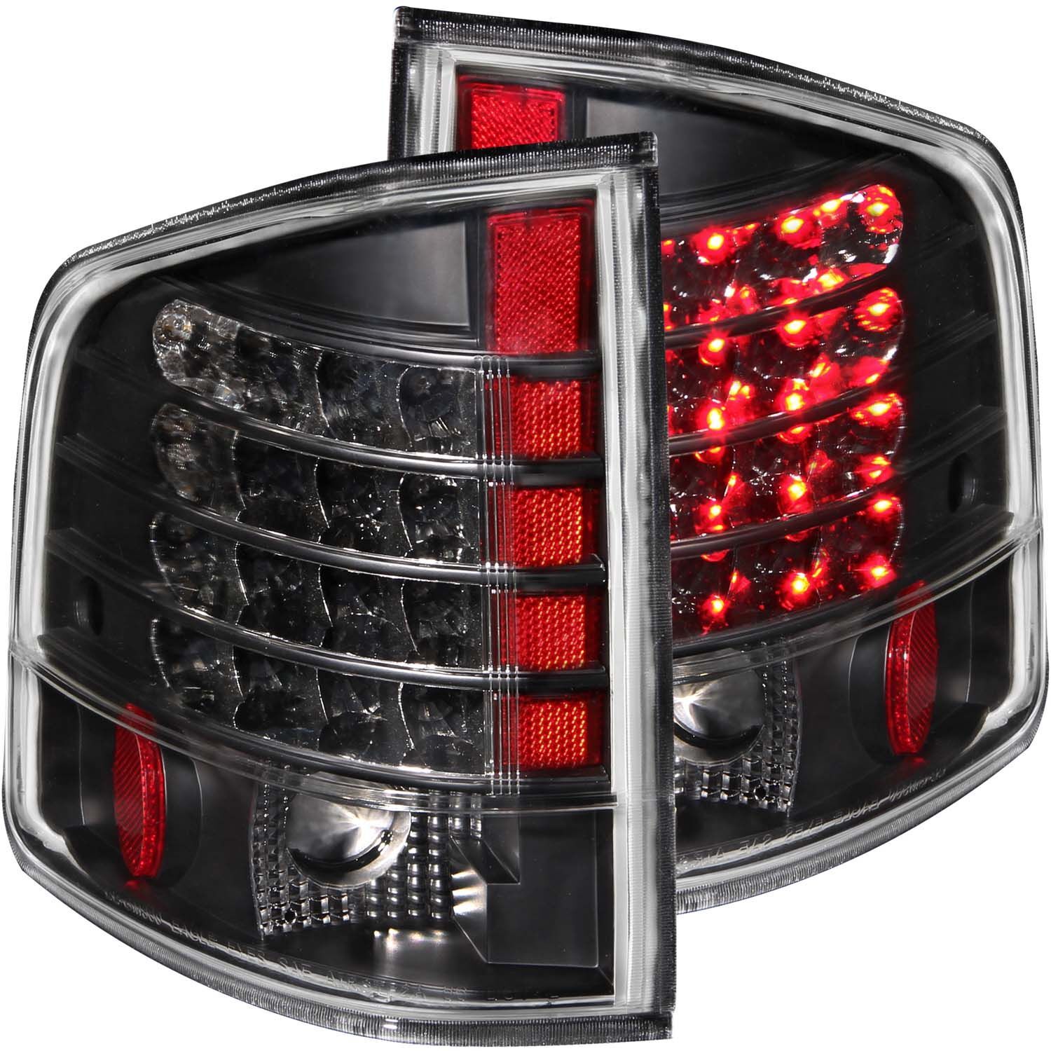 1995-2005 Chevrolet S-10 Anzo LED Tail Lights Black - 311015