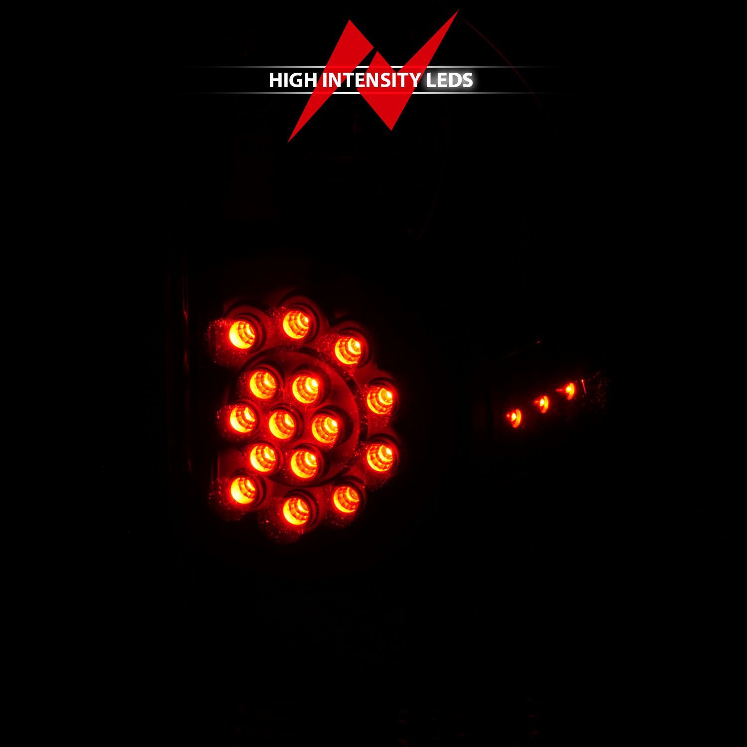 2005-2015 Toyota Tacoma Anzo LED Tail Lights Black