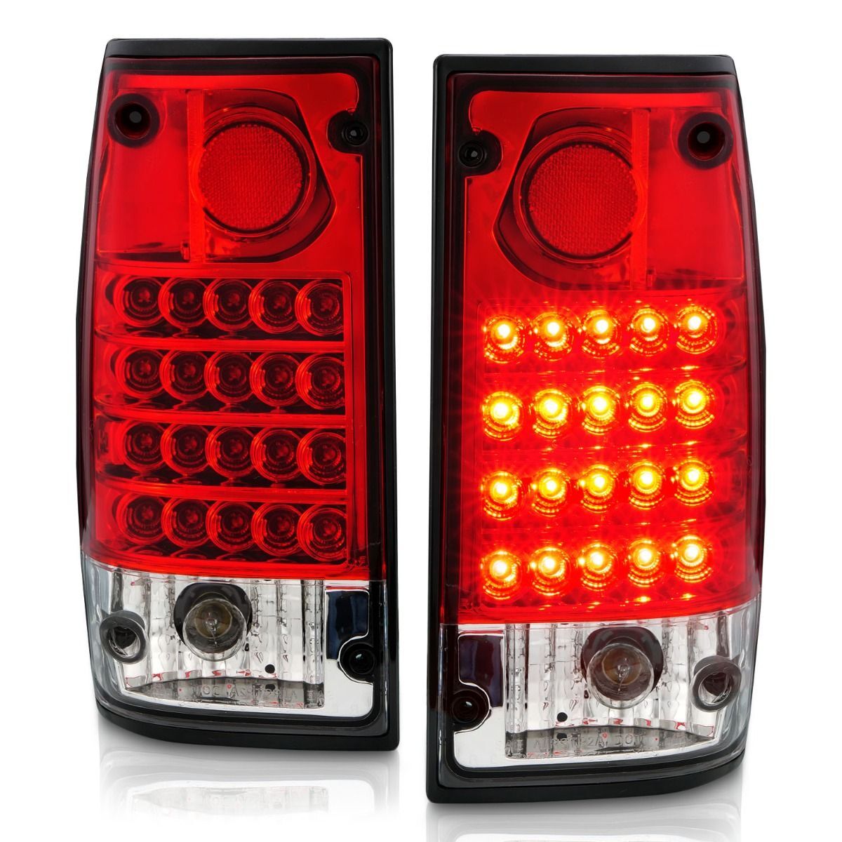 1989-1995 Toyota Pickup Anzo LED Tail Lights Red/Clear