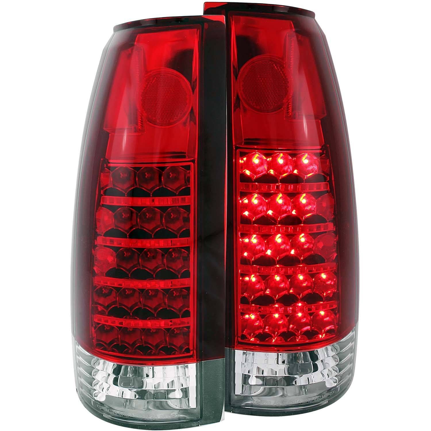 1988-2000 GMC Escalade Anzo LED Tail Lights Red/Clear - 311057