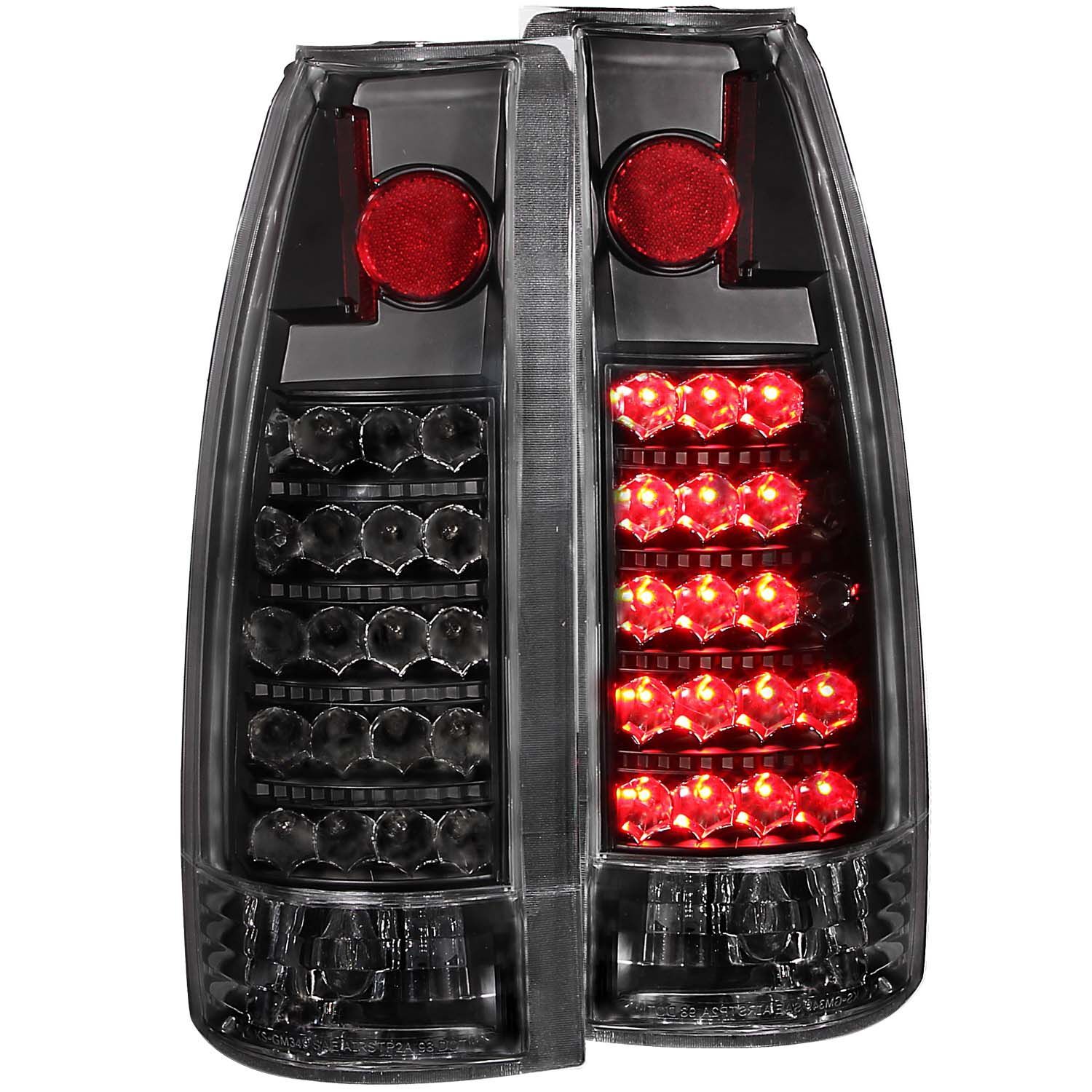 1988-2000 GMC Escalade Anzo LED Tail Lights Black - 311059
