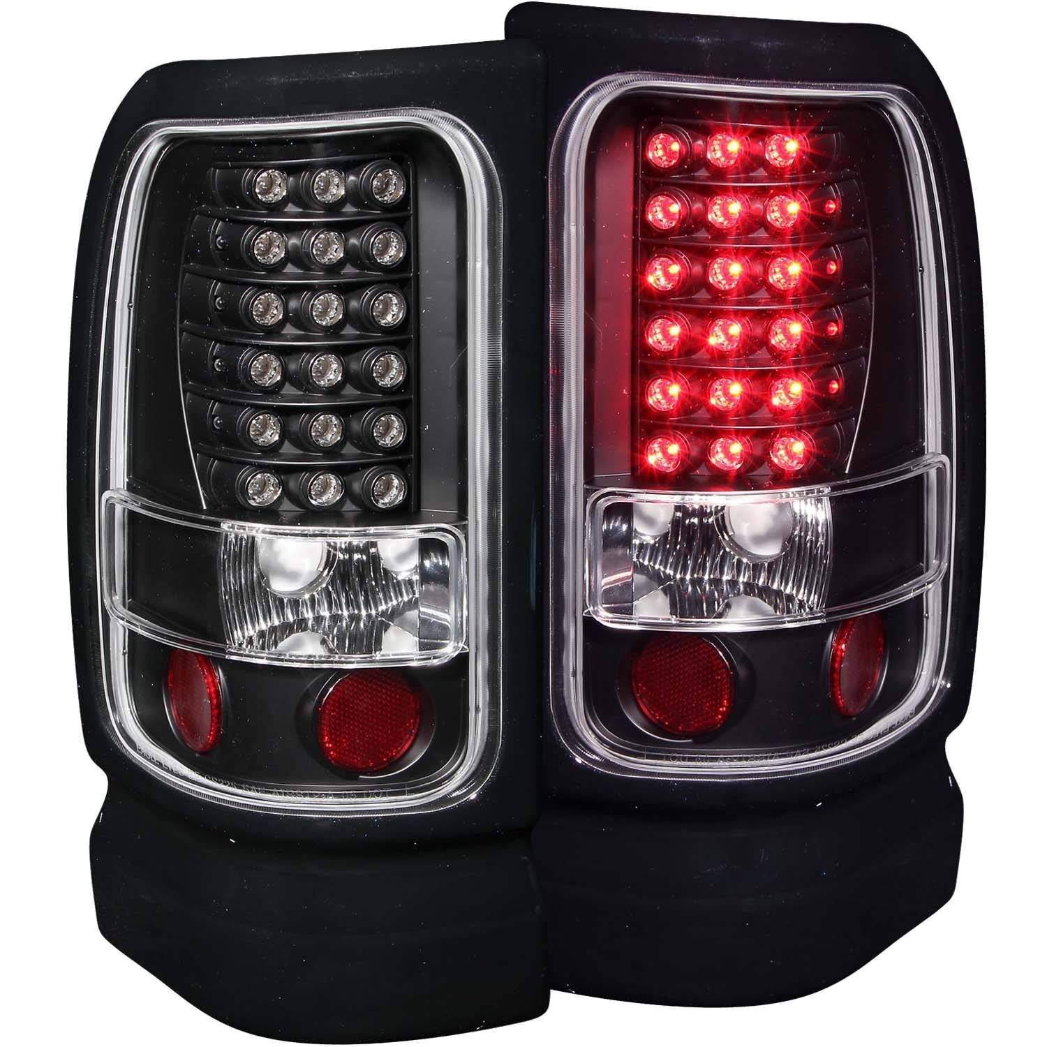 1994-2001 Dodge Ram 1500/2500/3500 Non-Sport Anzo LED Tail Lights Black - 311073