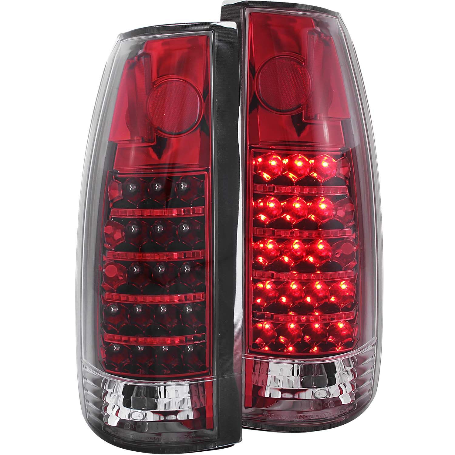 1988-2000 GMC Escalade Anzo LED Tail Lights Red/Clear - 311079