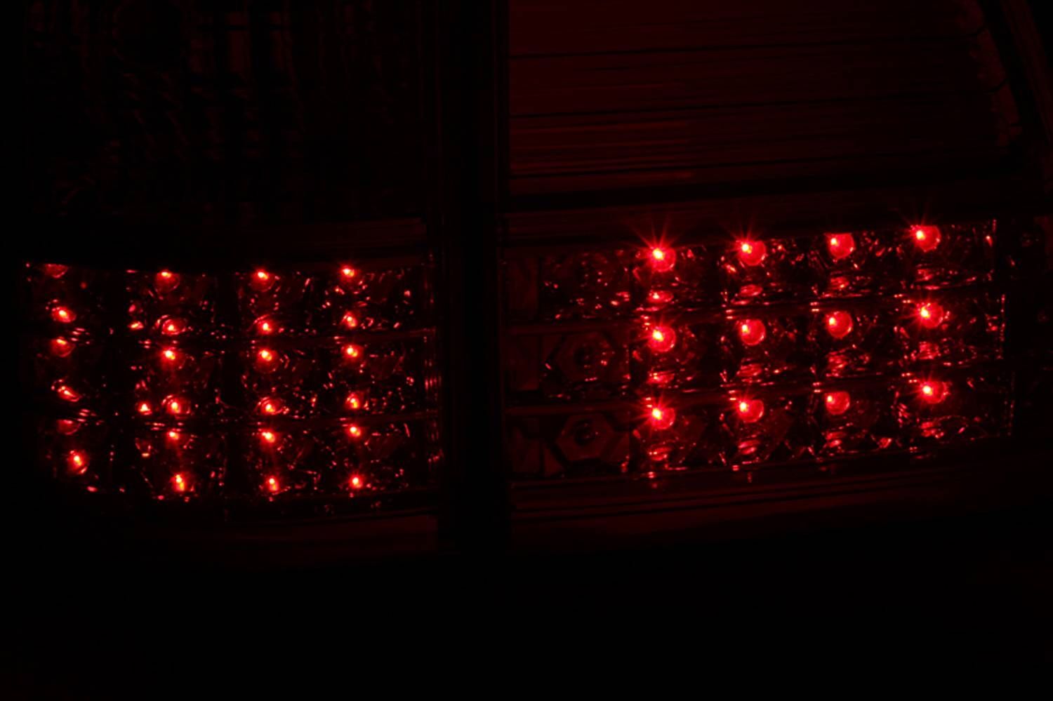 1998-2005 Toyota Land Cruiser 1 Series FJ Anzo LED Tail Lights Red/Clear G2