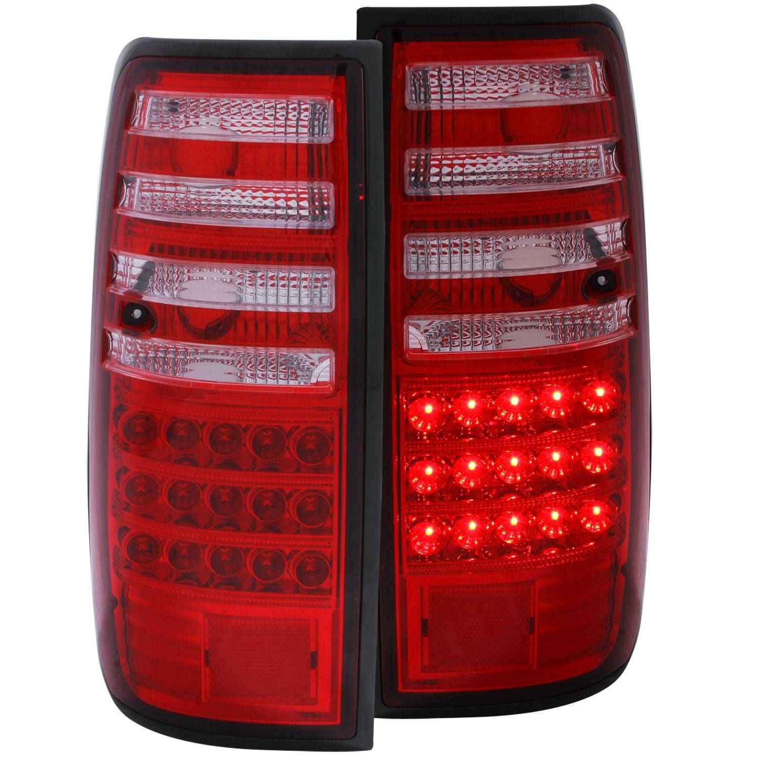 1991-1997 Toyota Land Cruiser 82 Series FJ Anzo LED Tail Lights Red/Clear - 311095