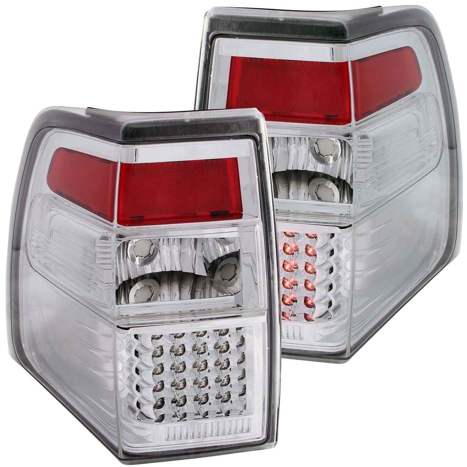 2007-2017 Ford Expedition Anzo LED Tail Lights Chrome - 311109