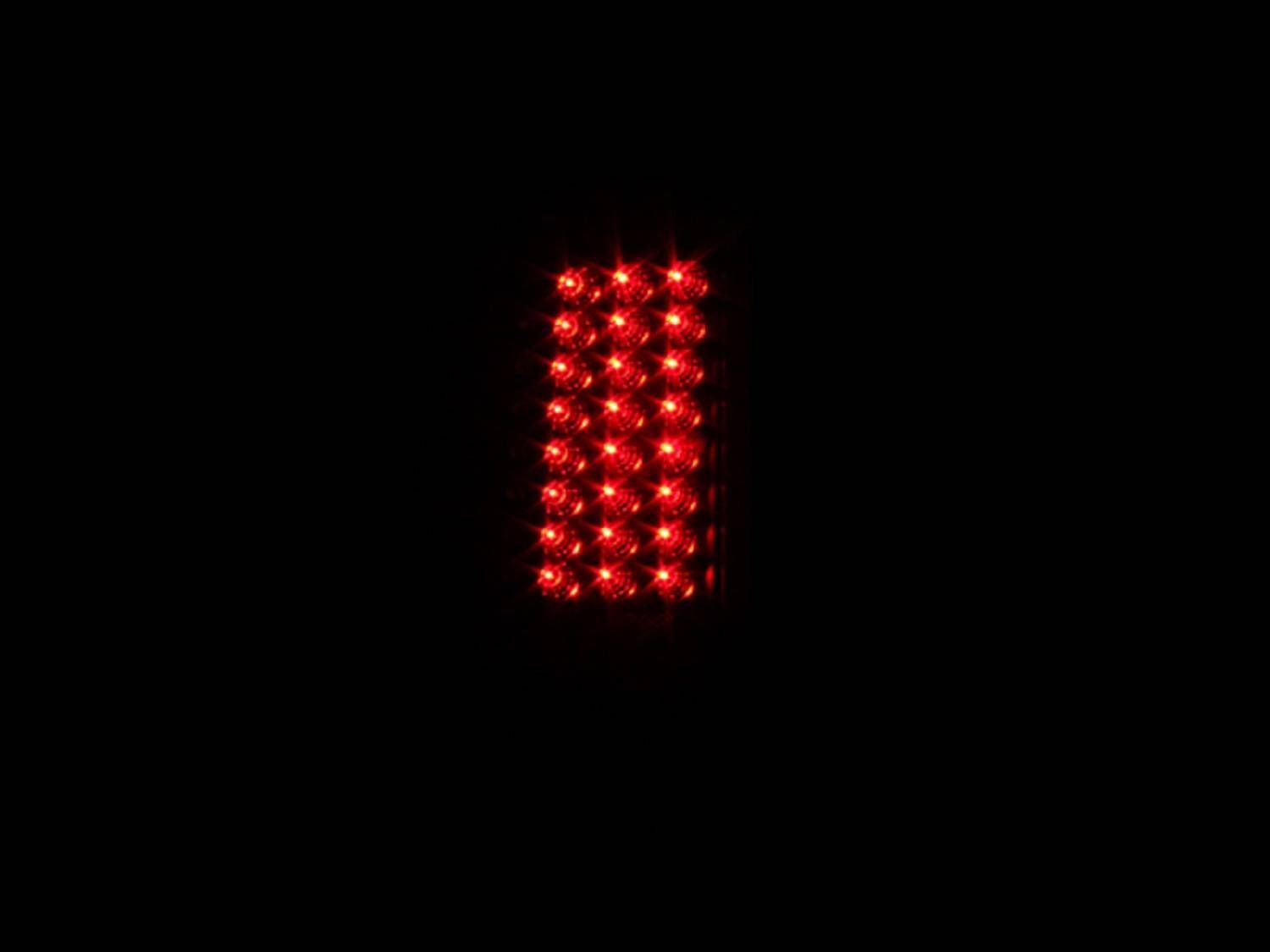 2008-2016 Ford F-250/F-350/F-450/F-550 Super Duty Anzo LED Tail Lights Black