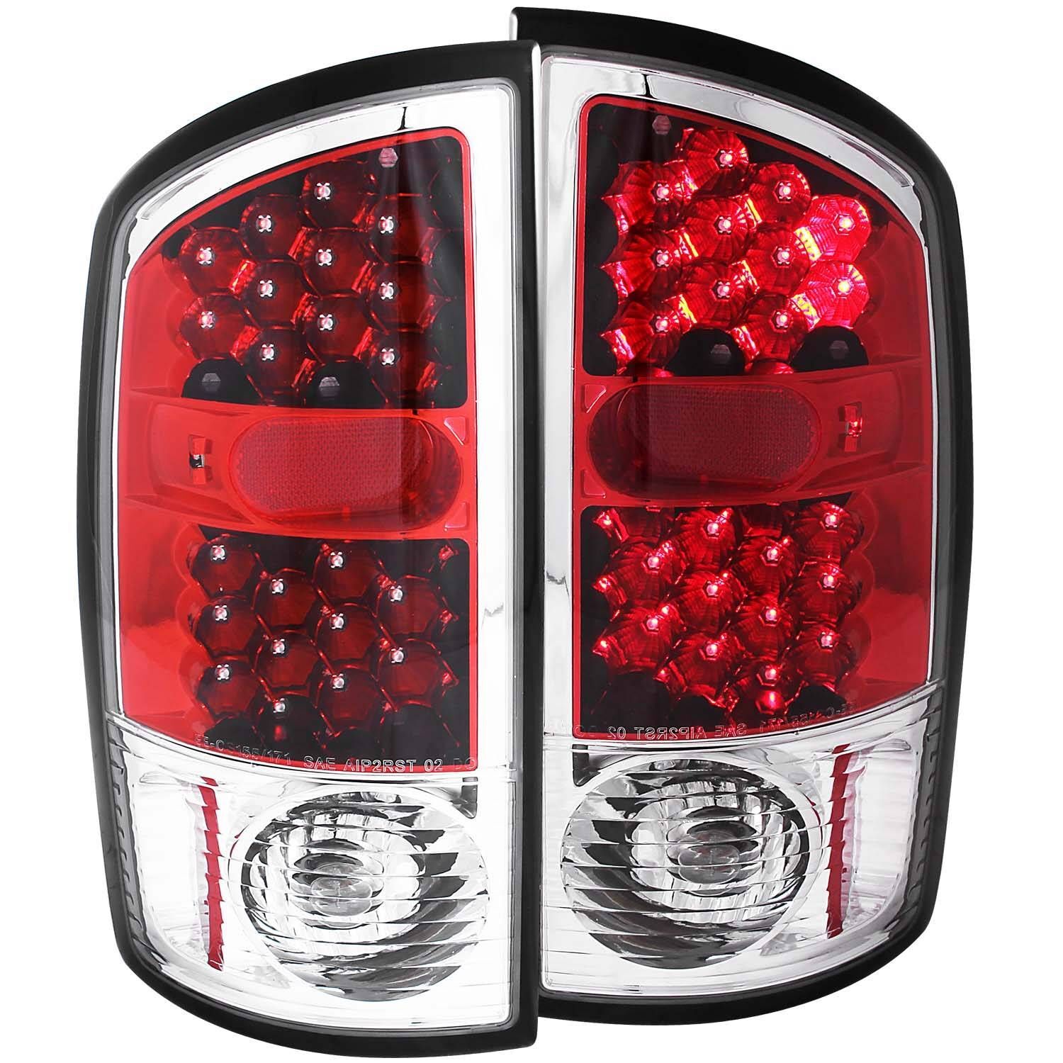 2003-2006 Dodge Ram 1500/2500/3500 Anzo LED Tail Lights Red/Clear - 311133