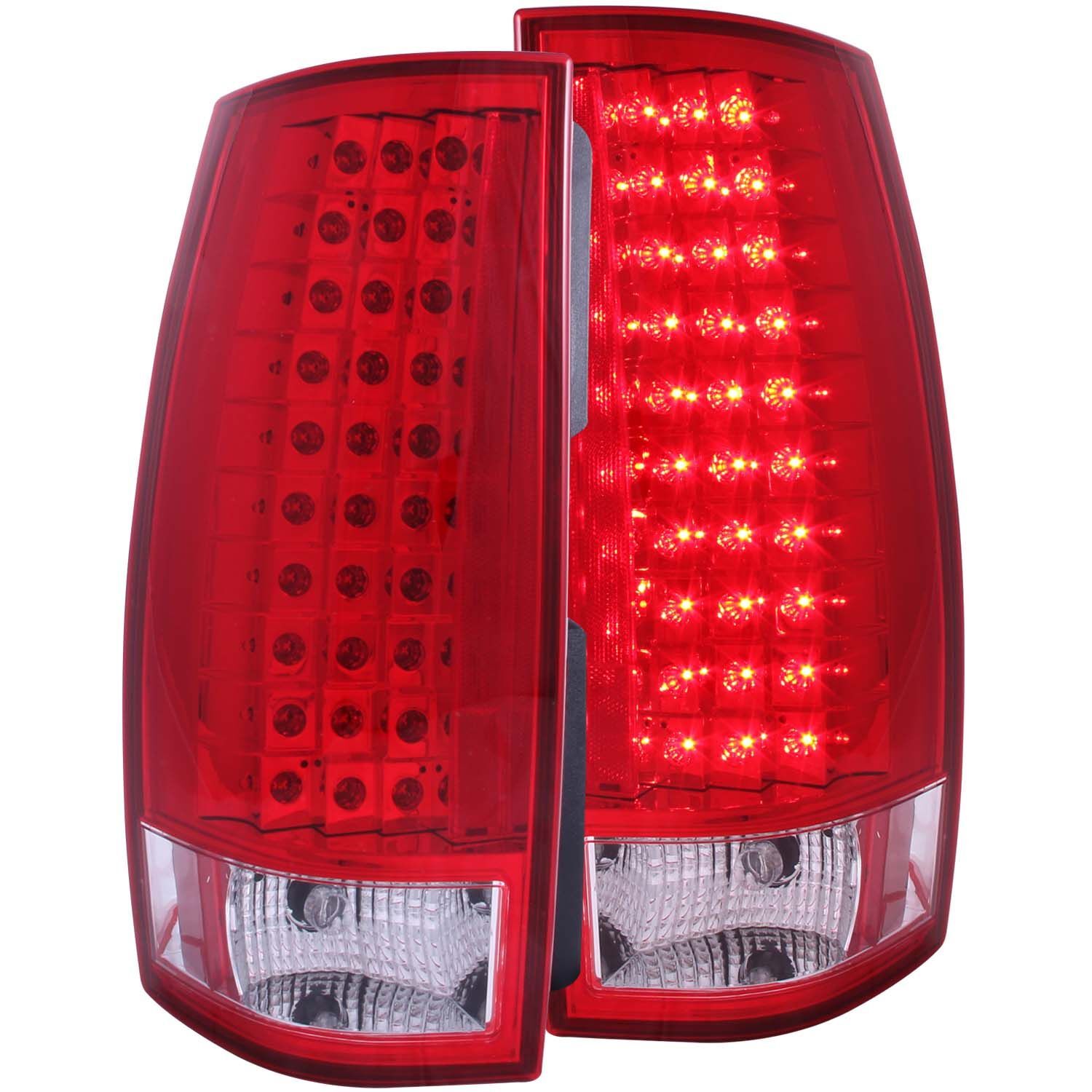 2007-2014 Chevrolet Suburban/Tahoe/Yukon/Yukon Denali/Yukon XL Anzo LED Tail Lights Red/Clear G4 - 311140