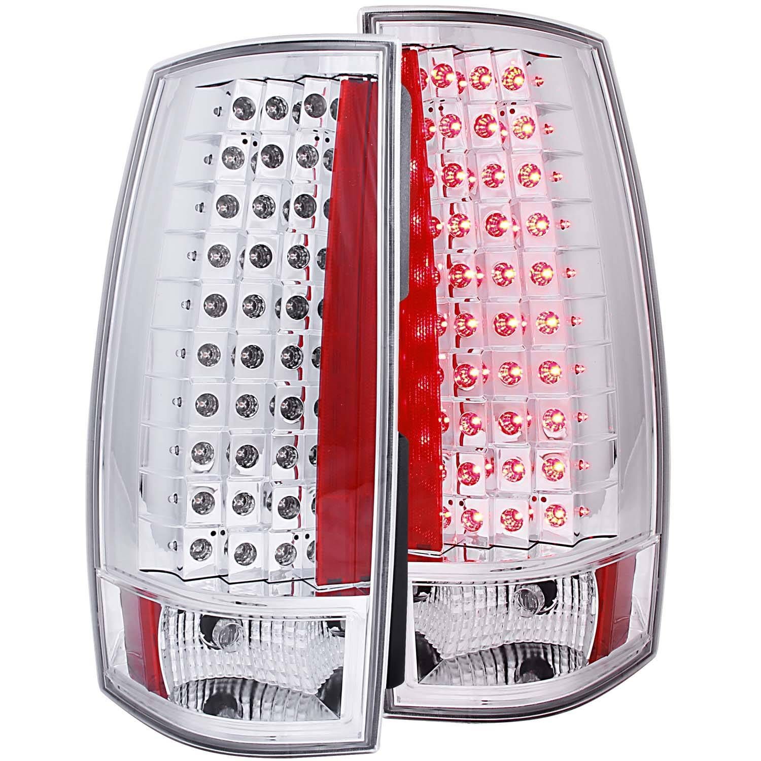 2007-2014 Chevrolet Suburban/Tahoe/Yukon/Yukon Denali/Yukon XL Anzo LED Tail Lights Red/Clear G4 - 311141