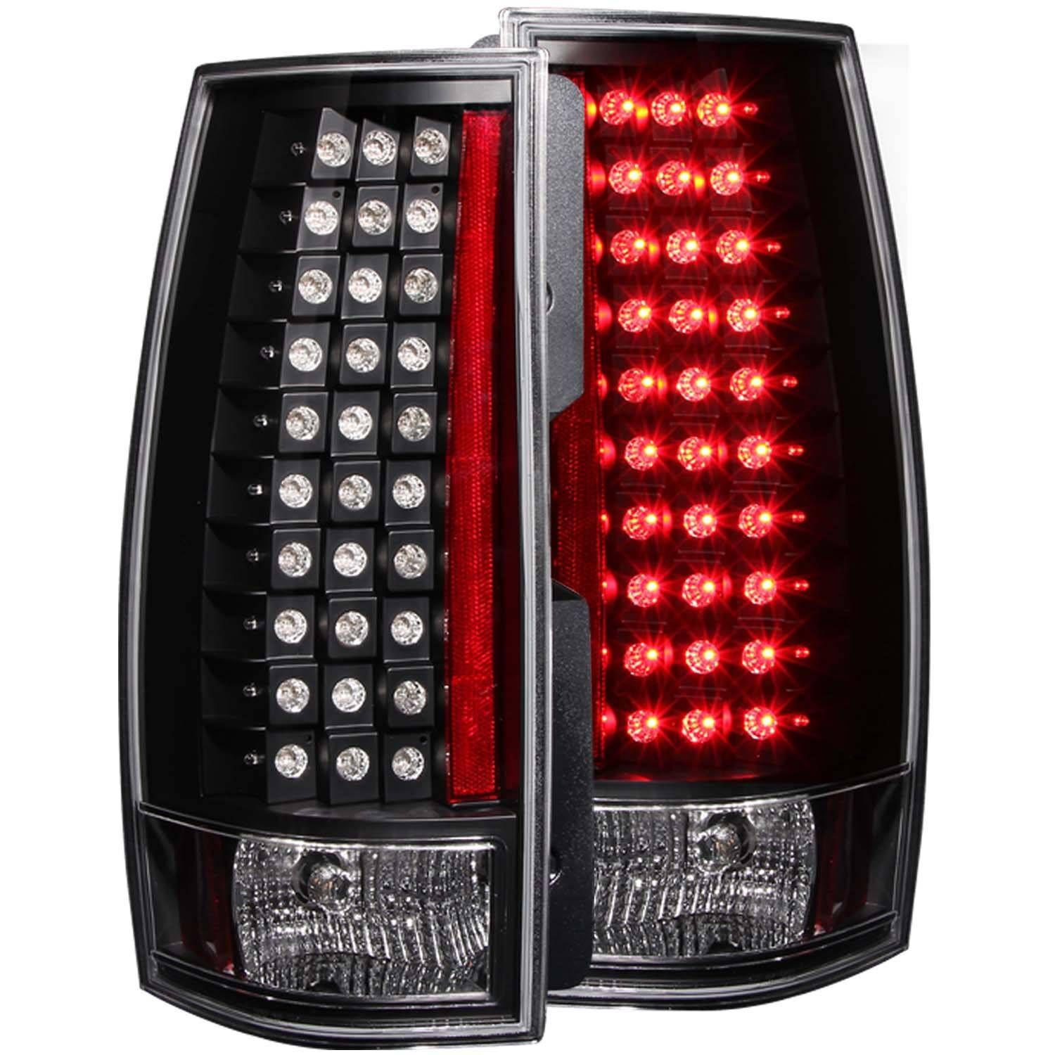 2007-2014 Chevrolet Suburban/Tahoe/Yukon/Yukon Denali/Yukon XL Anzo LED Tail Lights Black G4 - 311142