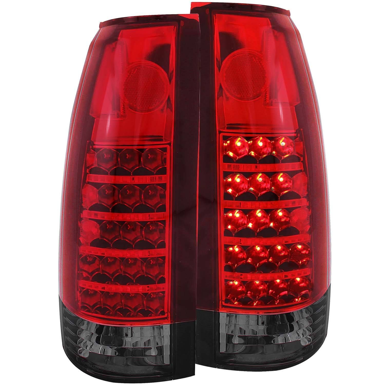 1988-2000 GMC Escalade Anzo LED Tail Lights Red/Smoke - 311157