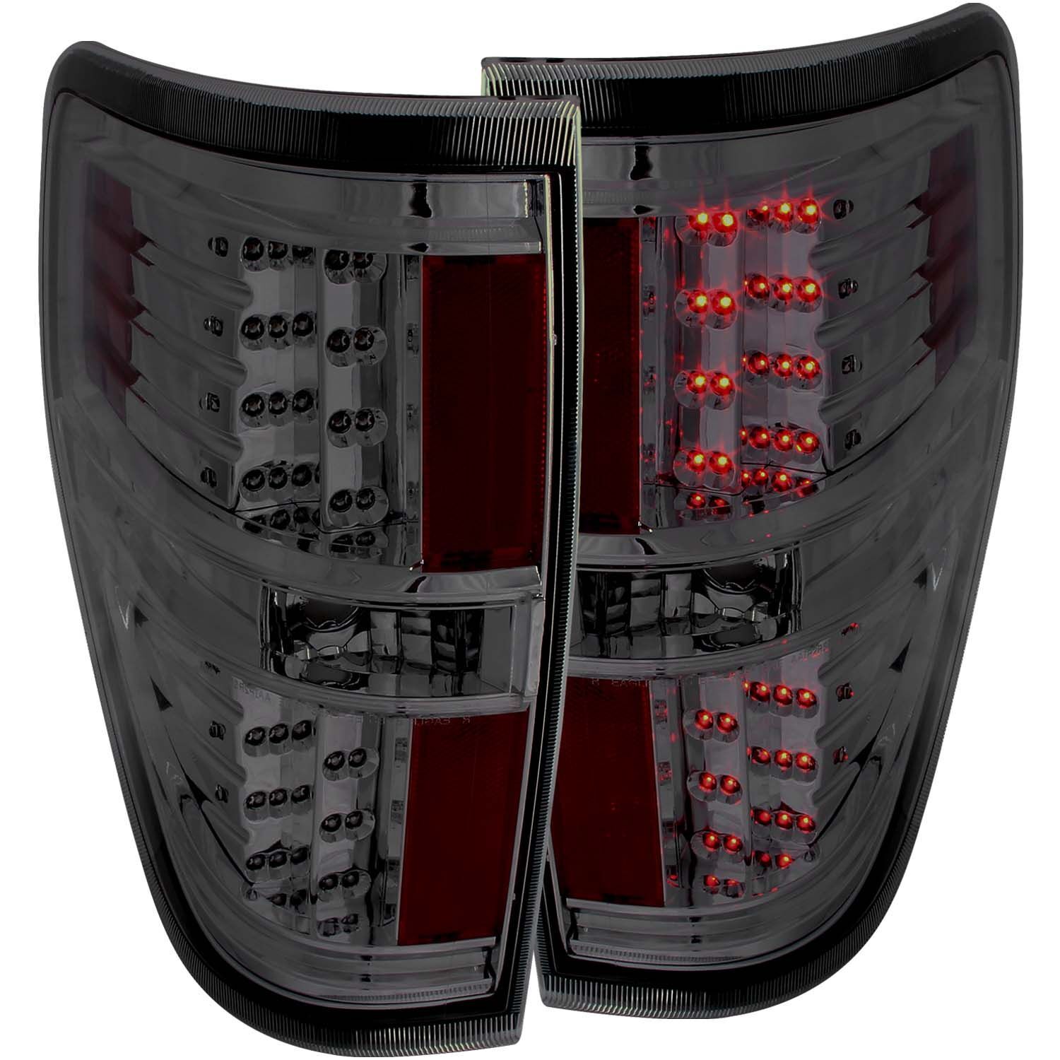 2009-2014 Ford F-150 Anzo LED Tail Lights Smoke - 311170