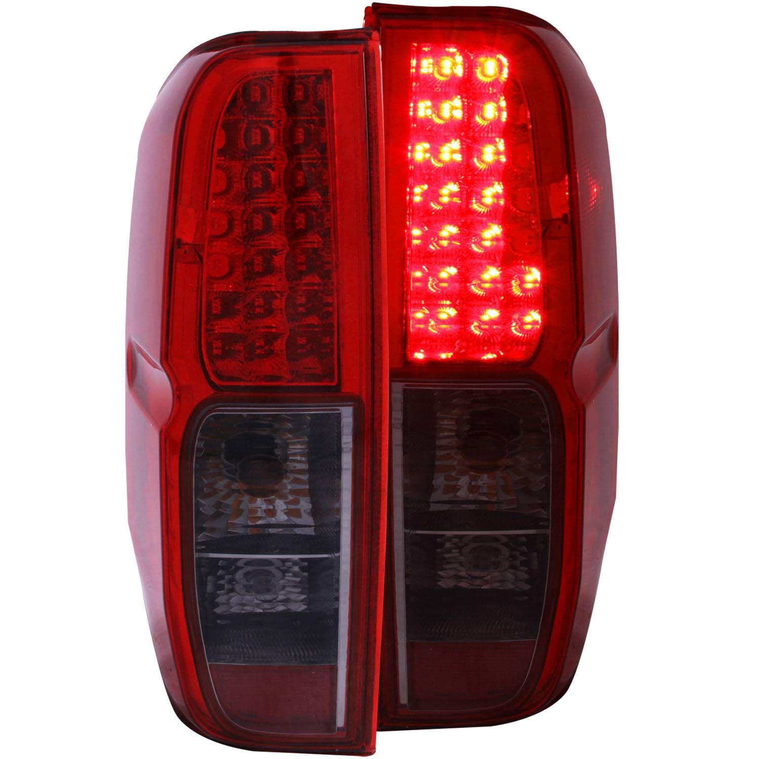 2005-2021 Nissan Frontier Anzo LED Tail Lights Red/Smoke - 311174