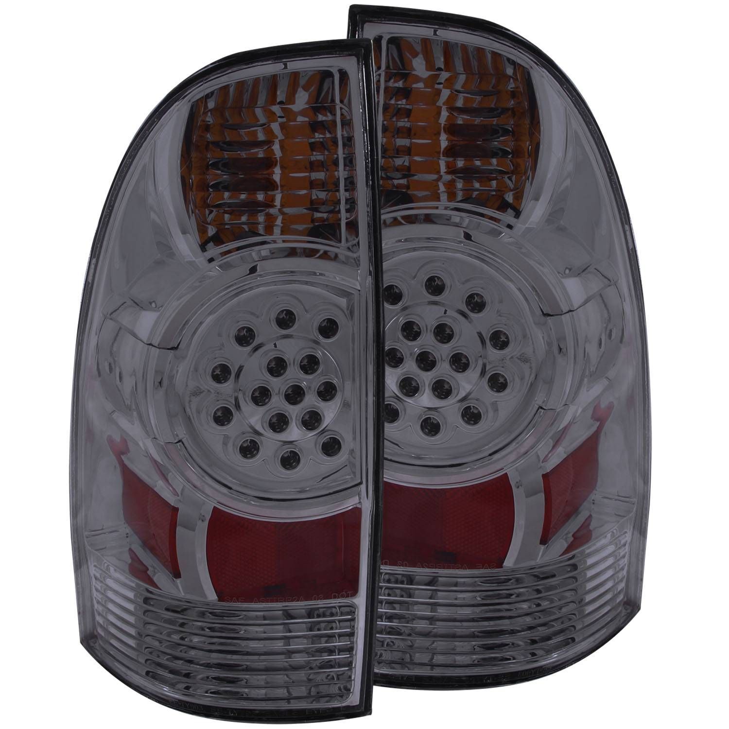 2005-2015 Toyota Tacoma Anzo LED Tail Lights Smoke - 311179