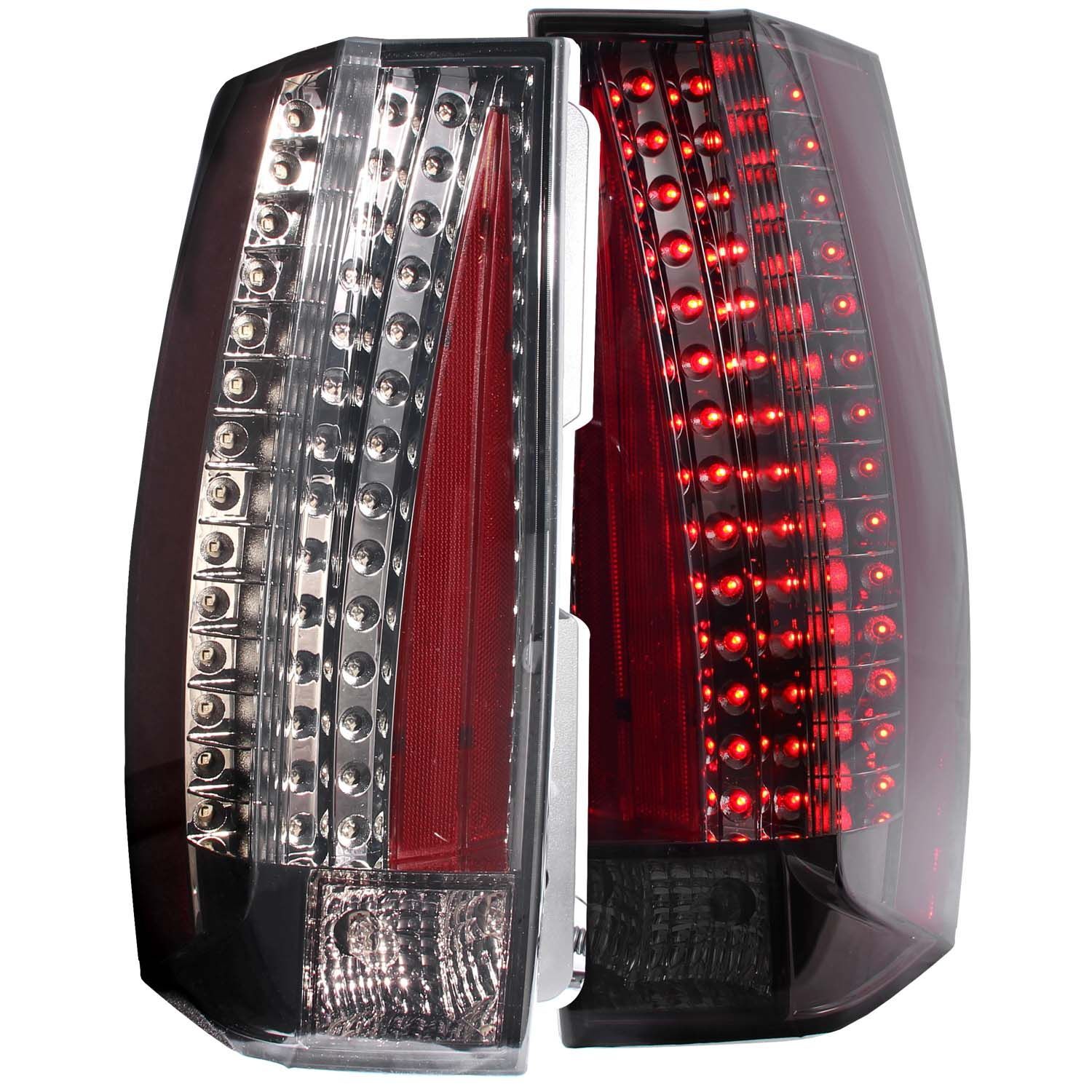 2007-2014 GMC Suburban/Tahoe Anzo LED Tail Lights Smoke - Escalade Look - 311192