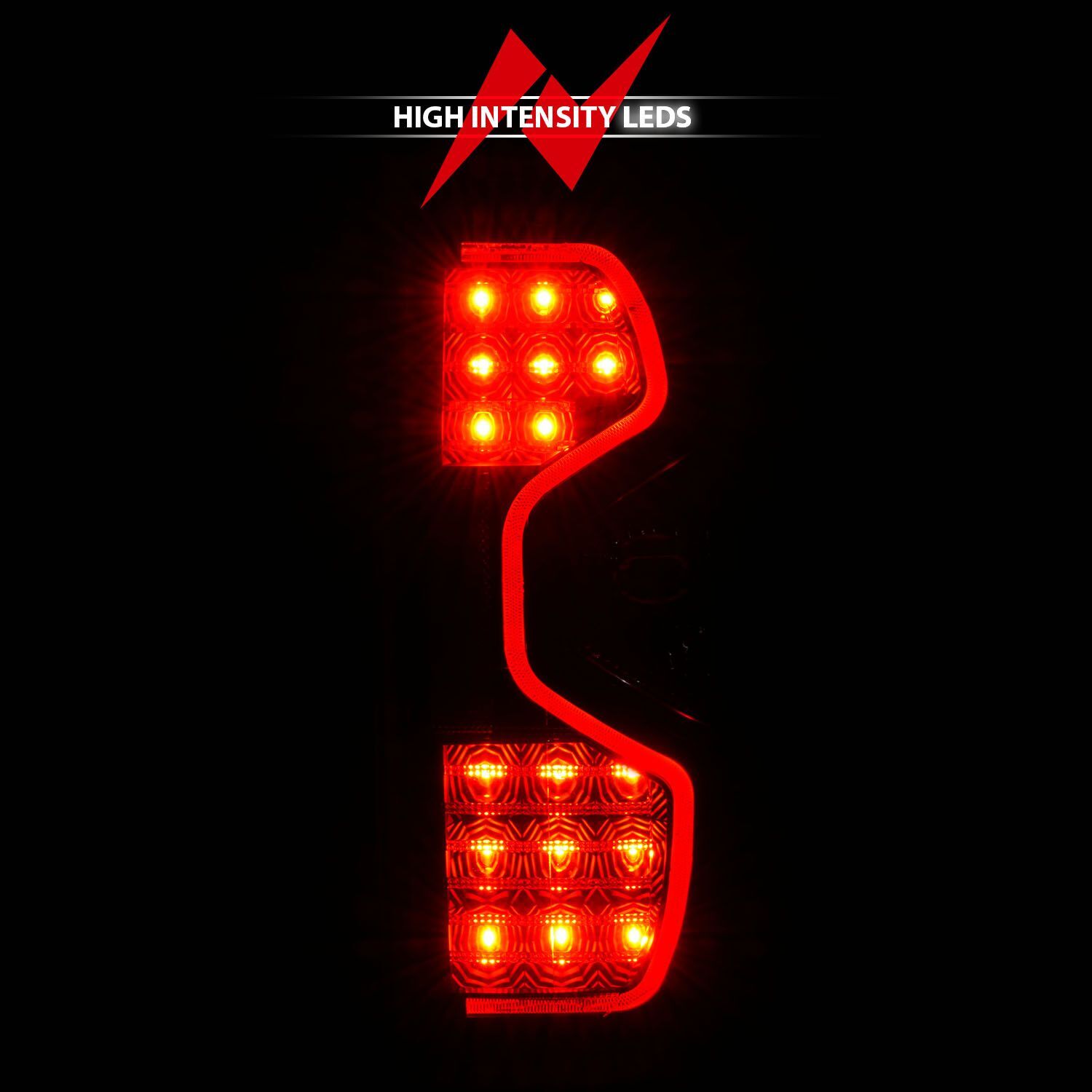 2014-2021 Toyota Tundra Anzo LED Tail Lights Black