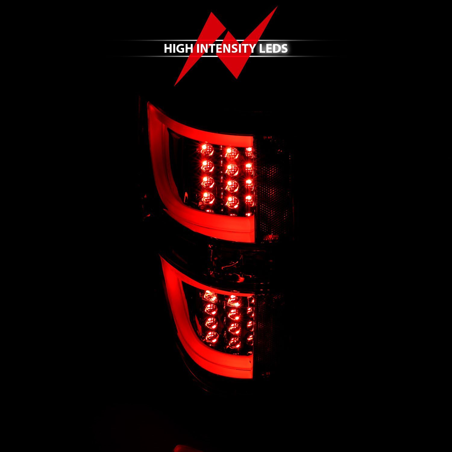 2009-2014 Ford F-150 Anzo LED Tail Lights Smoke