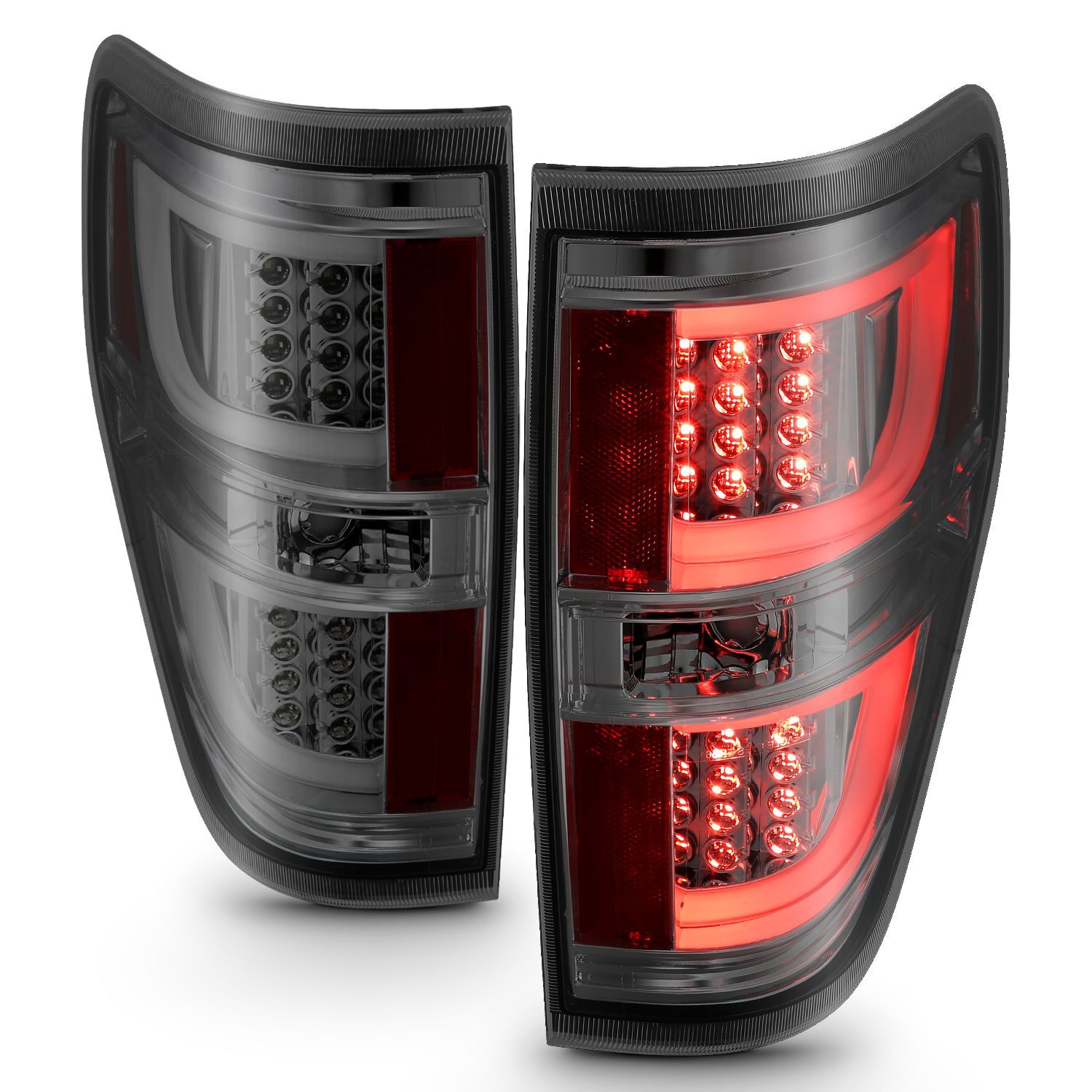 2009-2014 Ford F-150 Anzo LED Tail Lights Smoke - 311258