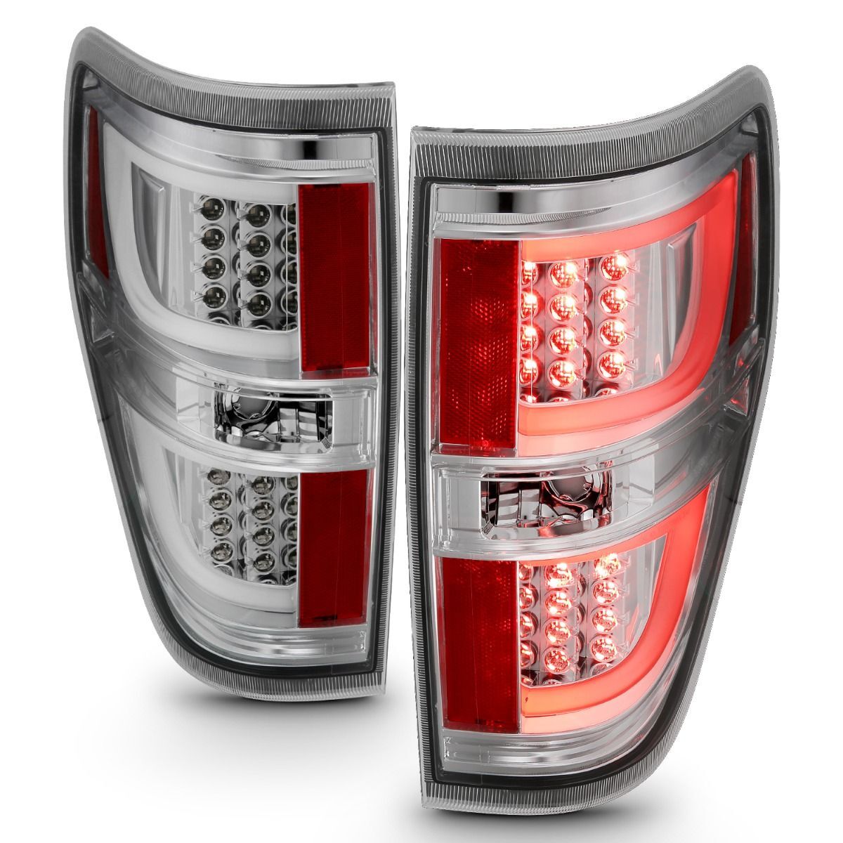 2009-2014 Ford F-150 Anzo LED Tail Lights Chrome
