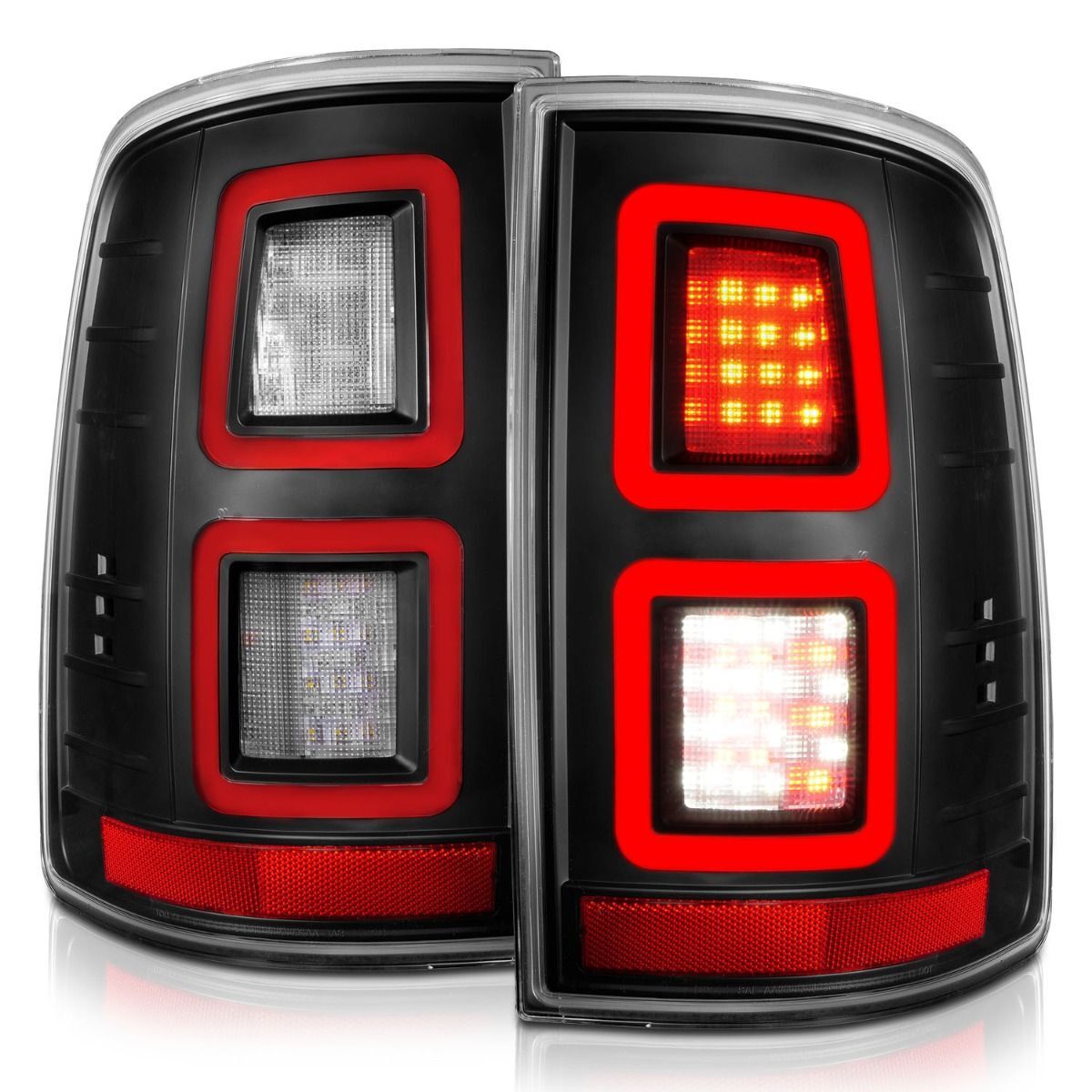2009-2018 Dodge Ram 1500/2500/3500 Anzo LED Tail Lights Black