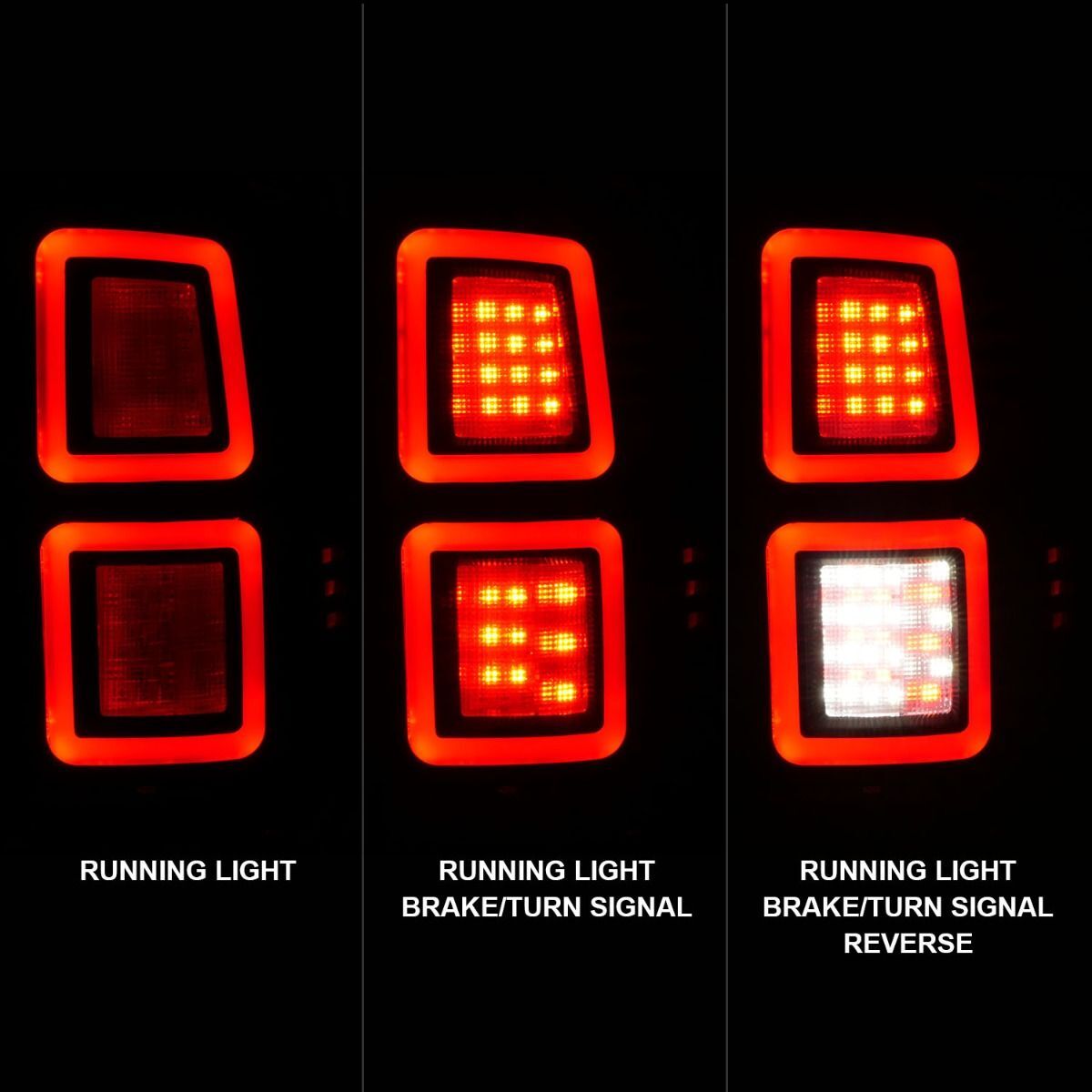 2009-2018 Dodge Ram 1500/2500/3500 Anzo LED Tail Lights Black